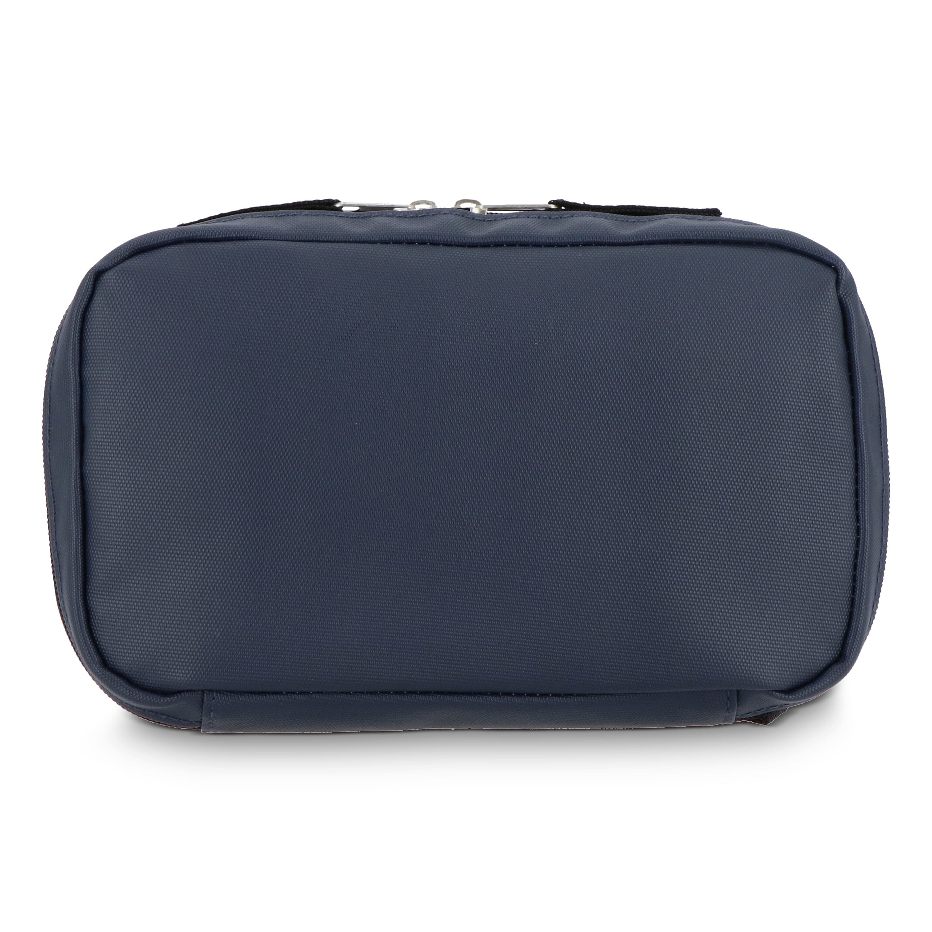 rPET PU-beschichtete 210D Napa-Organizer-Tasche 22 x 13 x 4 cm - dunkelblau-844