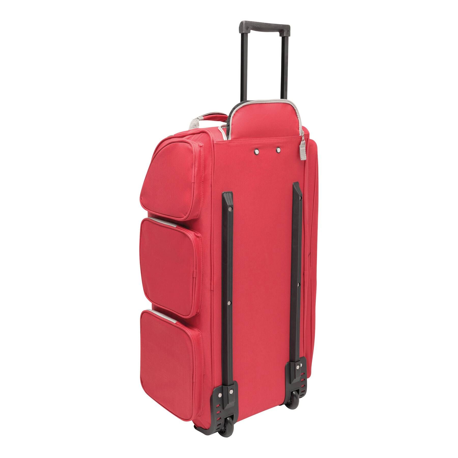 Trolley-Reisetasche 9P - grau - rot-265
