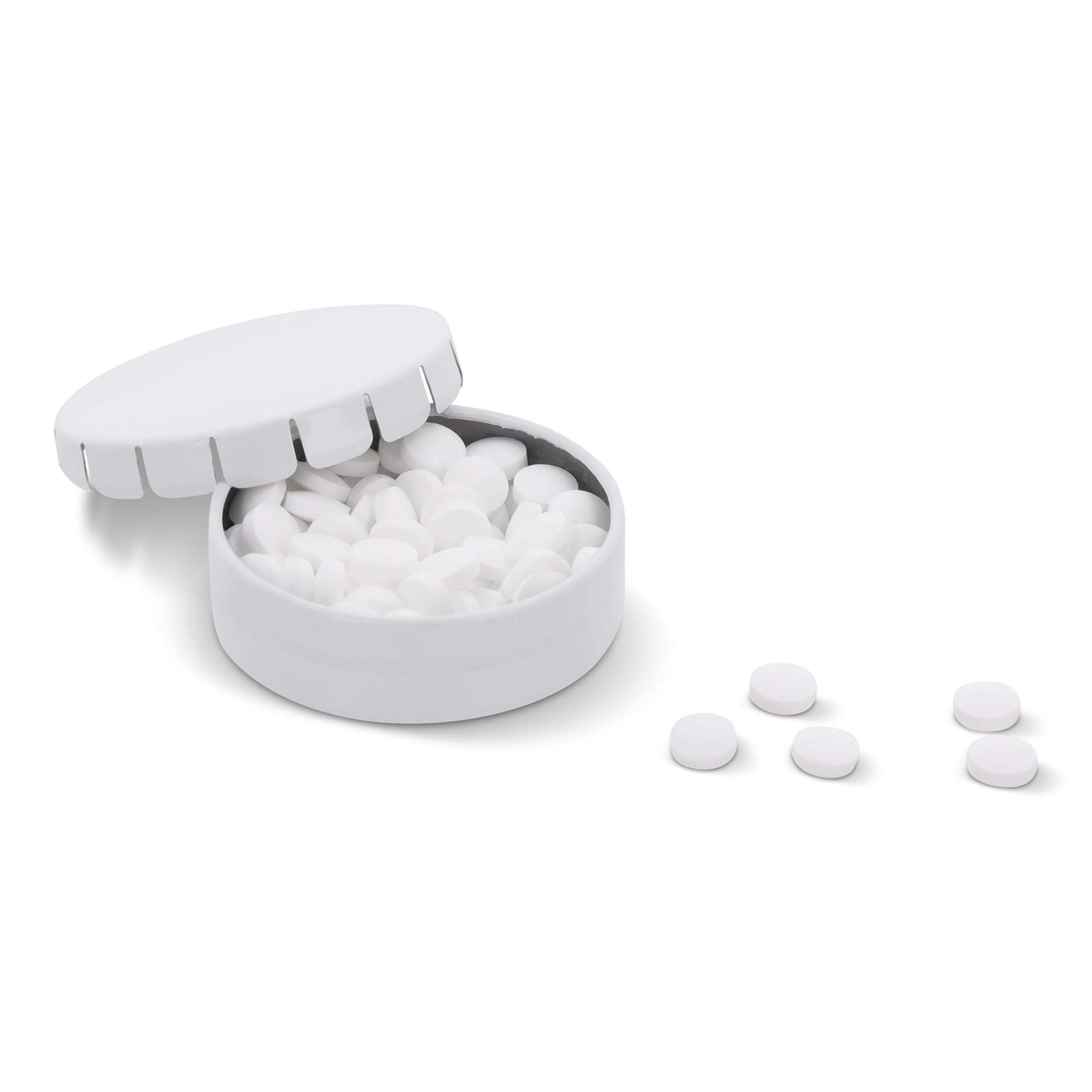 Mini-Clic-Dose Pfefferminzdose - weiss-499