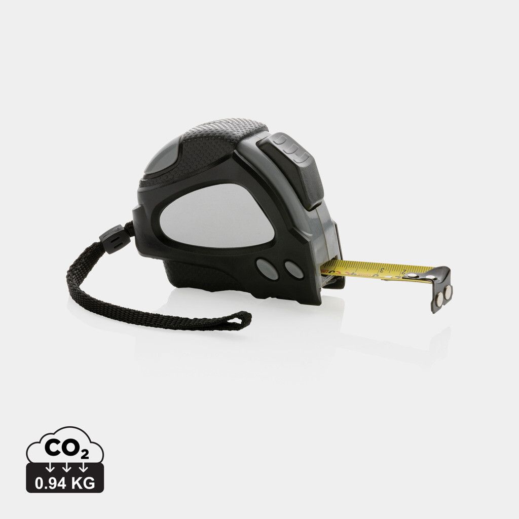 Auto-Stop-Maßband aus recyceltem Kunststoff, 5m/19mm - schwarz-159
