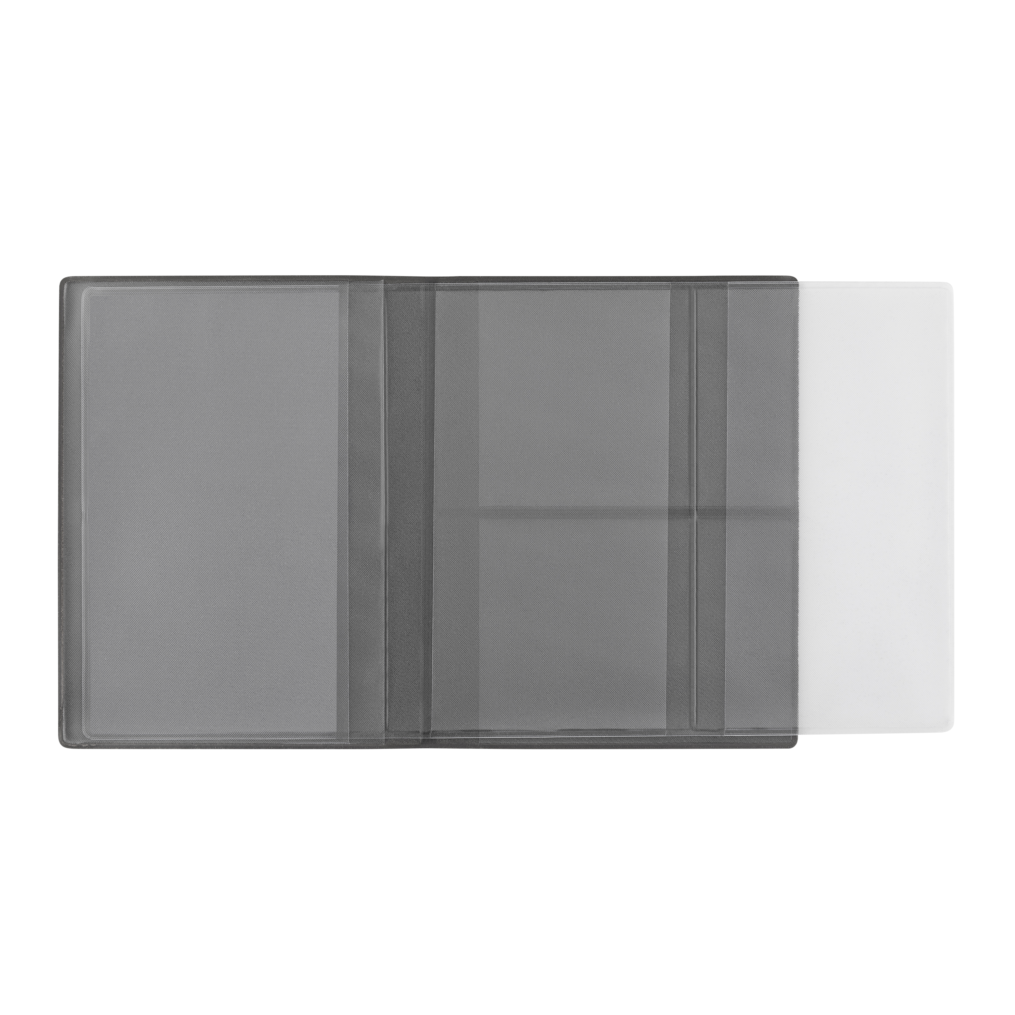CreativDesign® Ausweistasche "Euro" Veloursfolie mit Einschub - silber-828