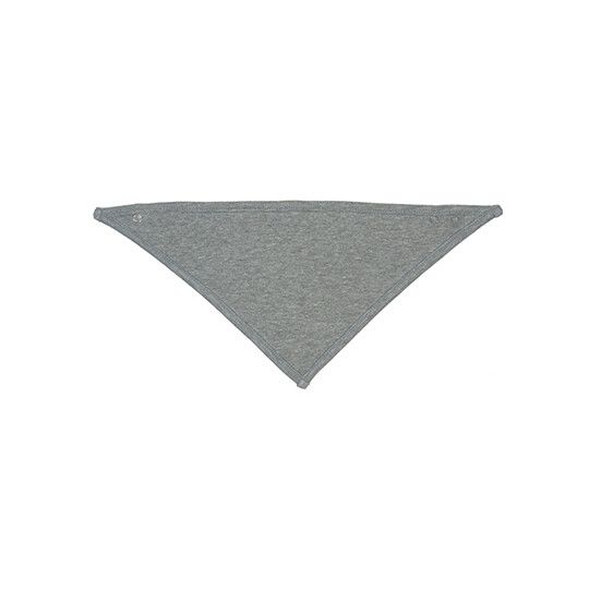 Bandana Bib für Kinder - white - heather grey melange-778