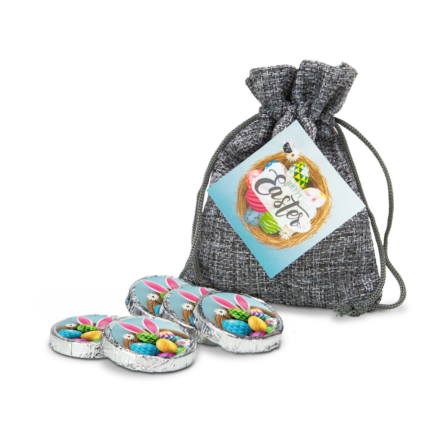 Geschenkset Oster-Schokotaler im Säckchen-188