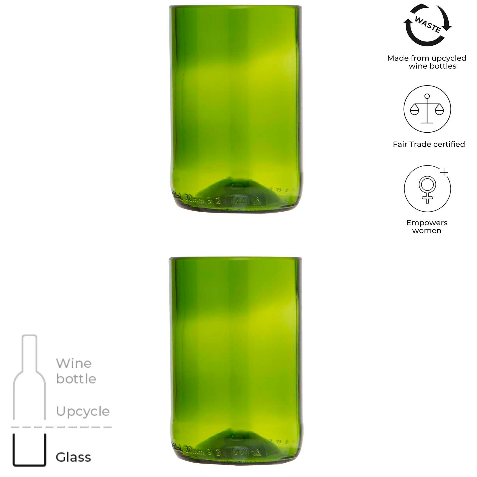 Originalhome 280 ml Trinkglas Set - grün-659