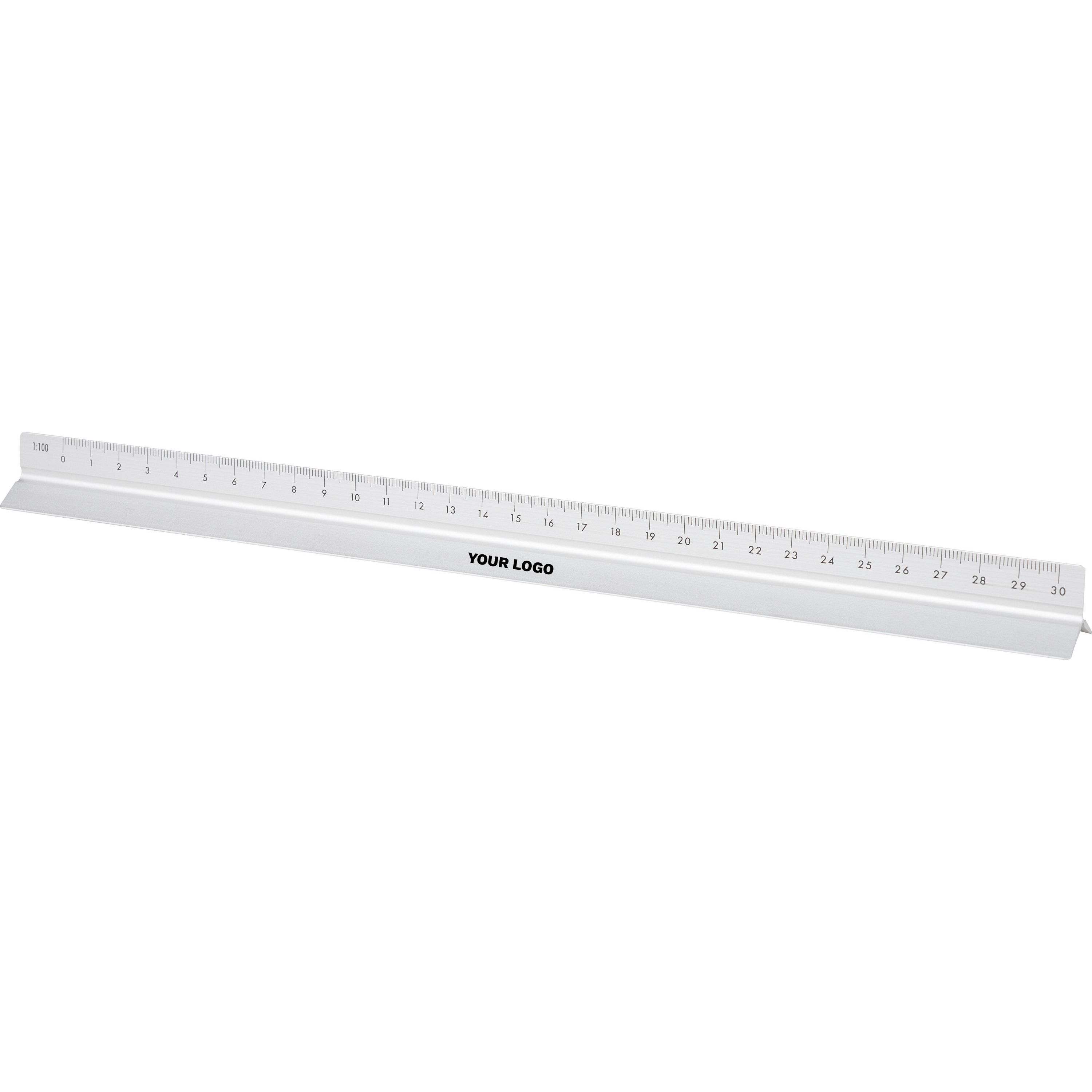 Aluminium-Dreiecklineal 30 cm Tavi - silber-145
