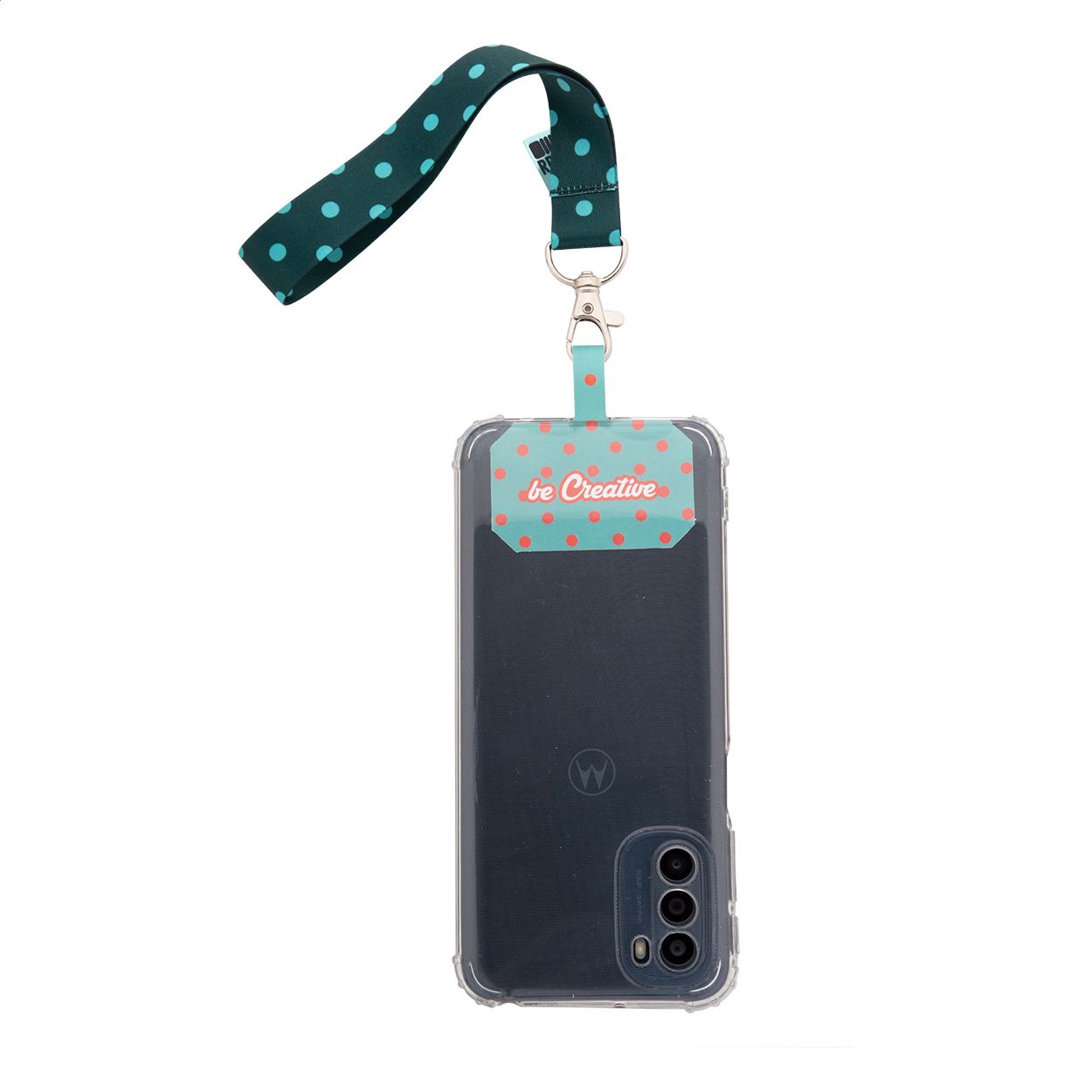 SuboFob Mobile RPET Individuelles RPET Handyhalter-Handgelenkschlaufe - weiß-440