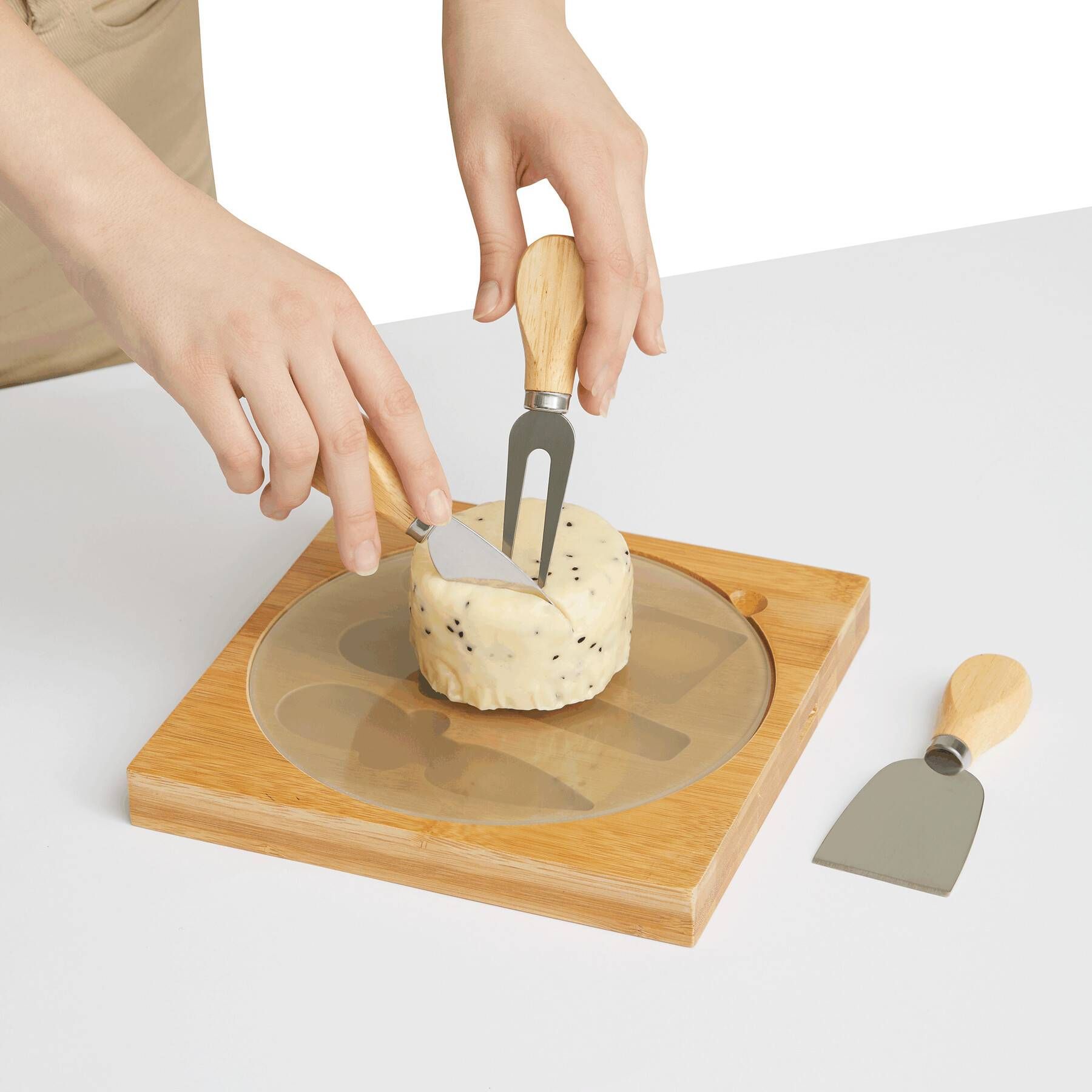 Käse-Messerset ORBITY - braun-691
