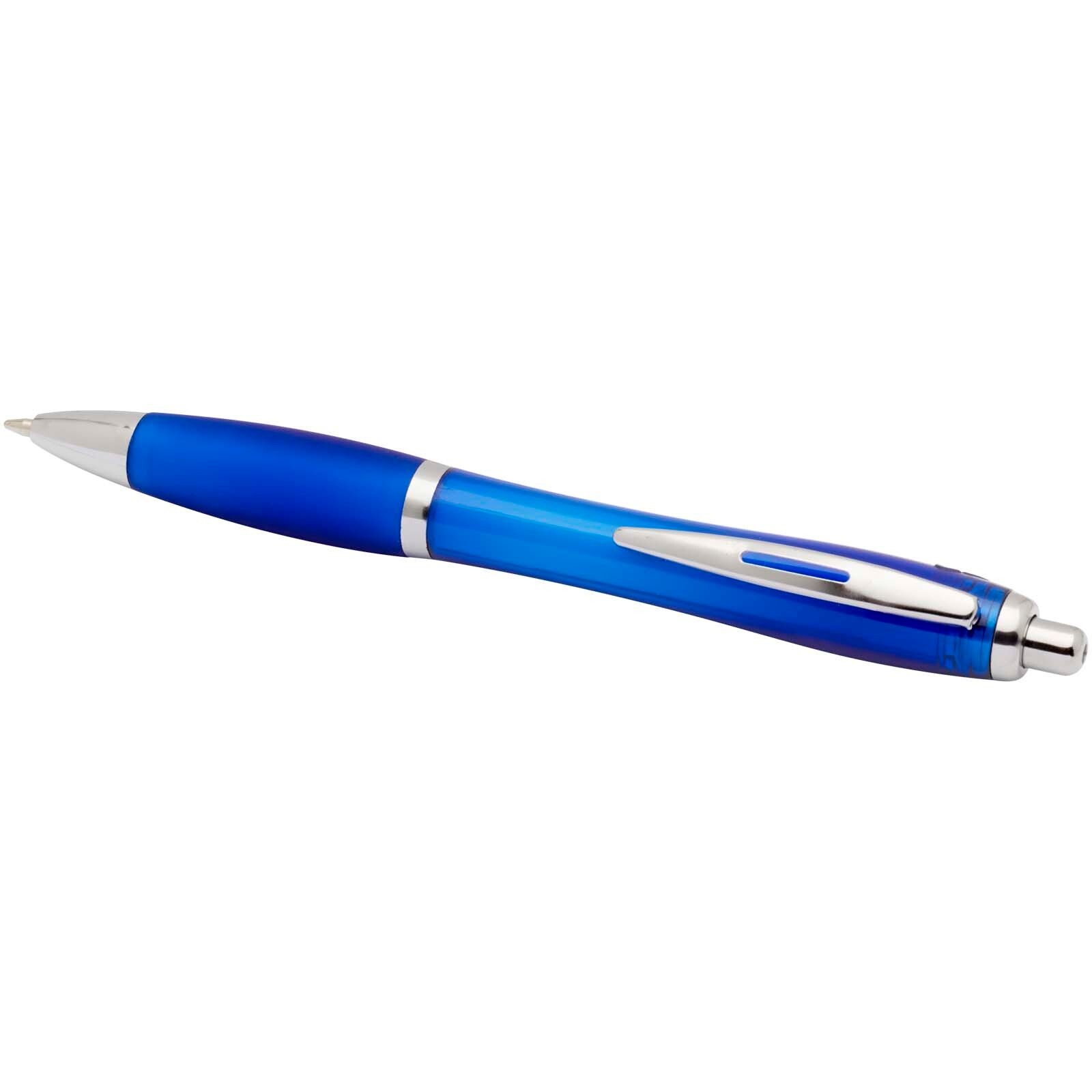 Nash RCS Kugelschreiber aus recyceltem Kunststoff mit farbigem Schaft und Griff (schwarze Tinte) - royalblau-952