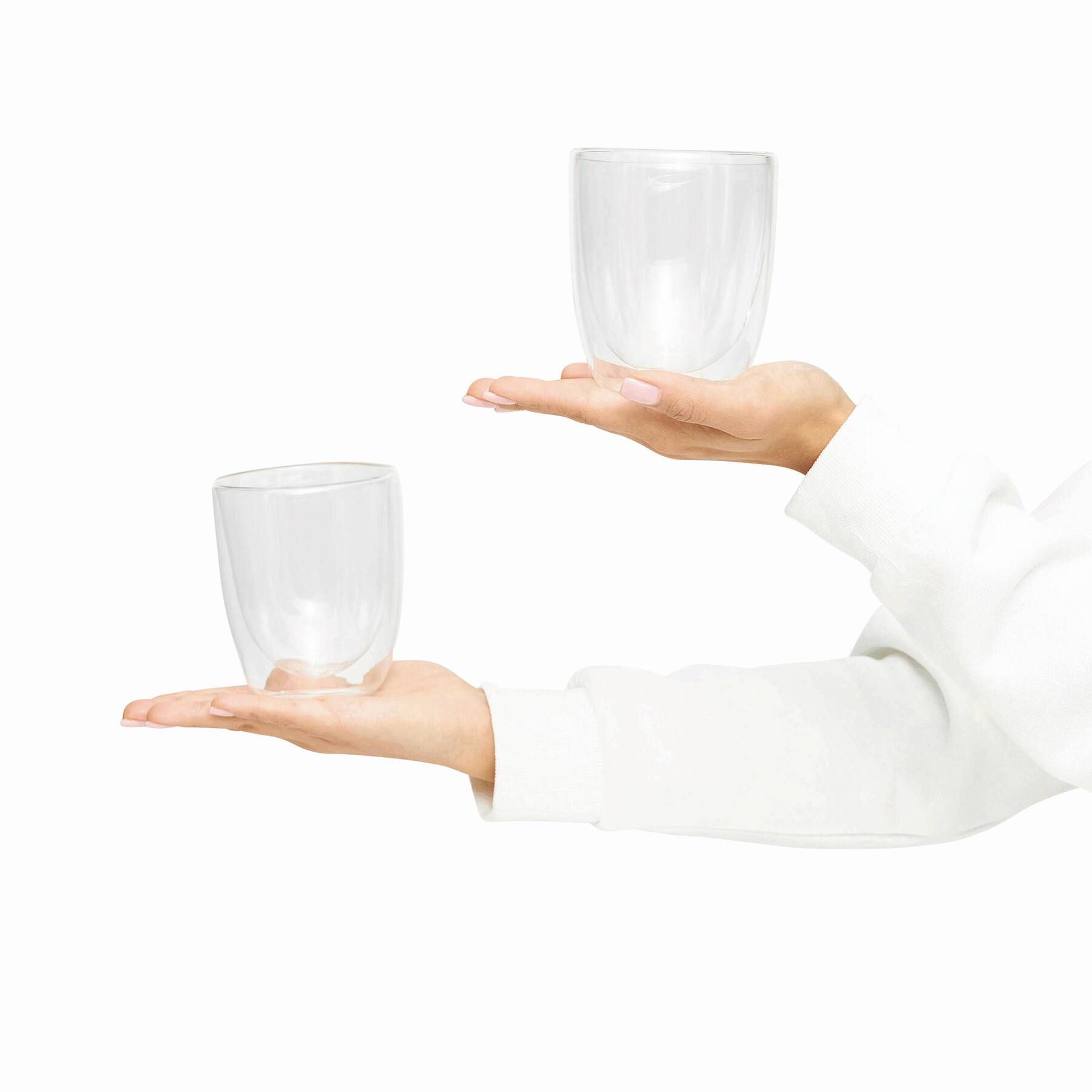 Gläser-Set DRINK LINE L, doppelwandig - transparent-844