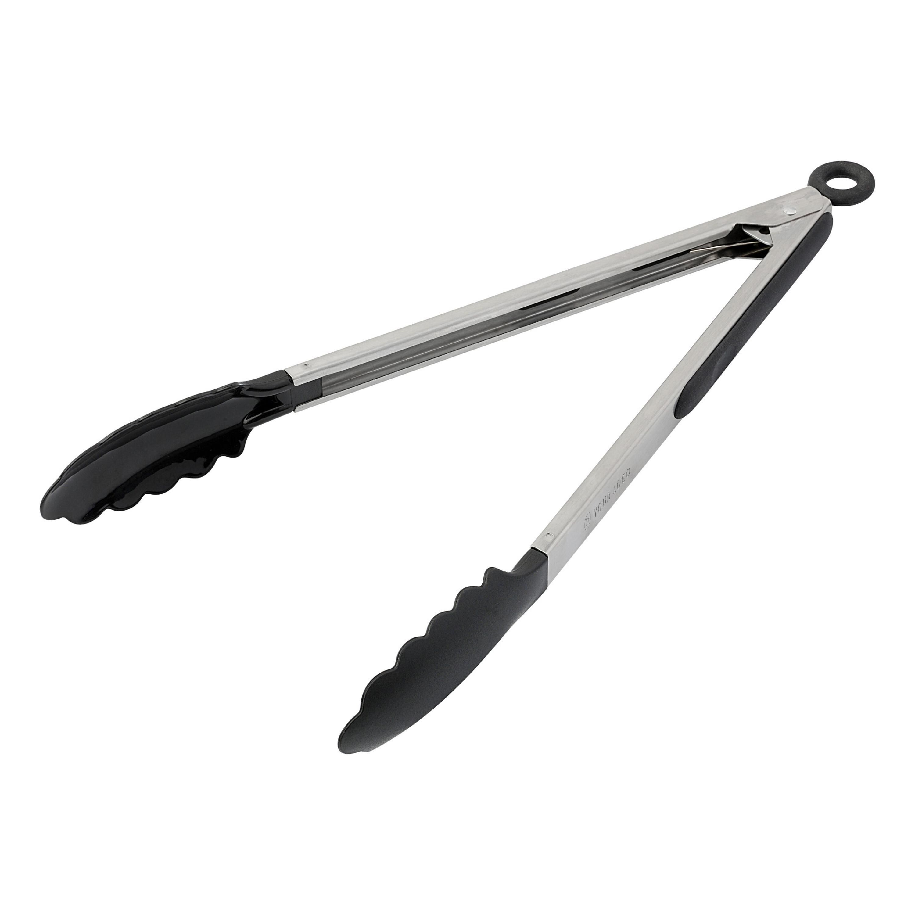 Grillzange aus Edelstahl Maeve - schwarz - silber-479