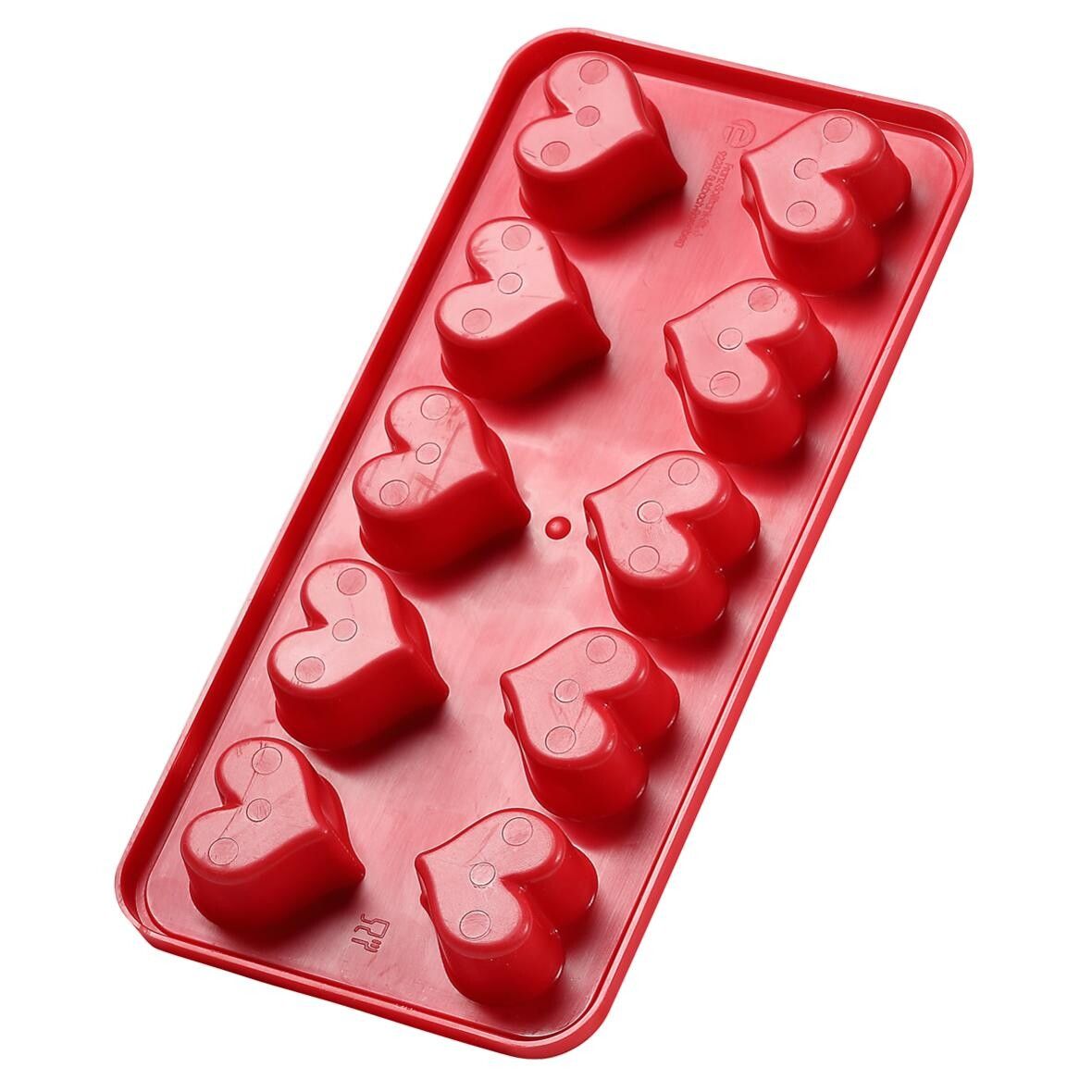 Eiswürfelform Herzen - standard-rot-397