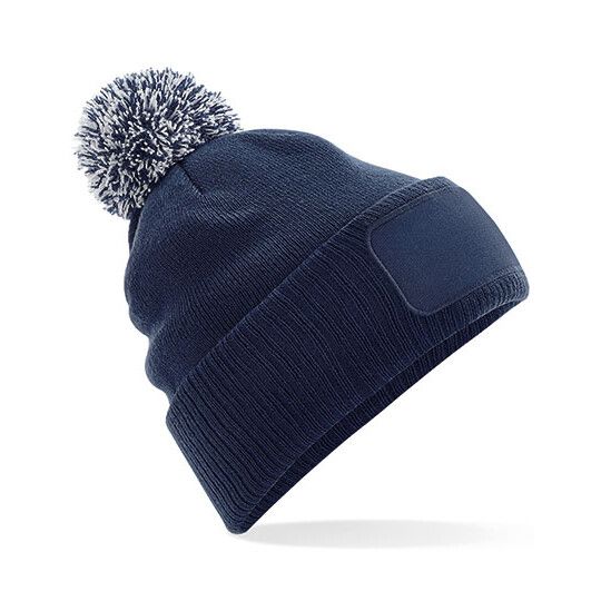 Snowstar® Patch Beanie - french navy - light grey-978