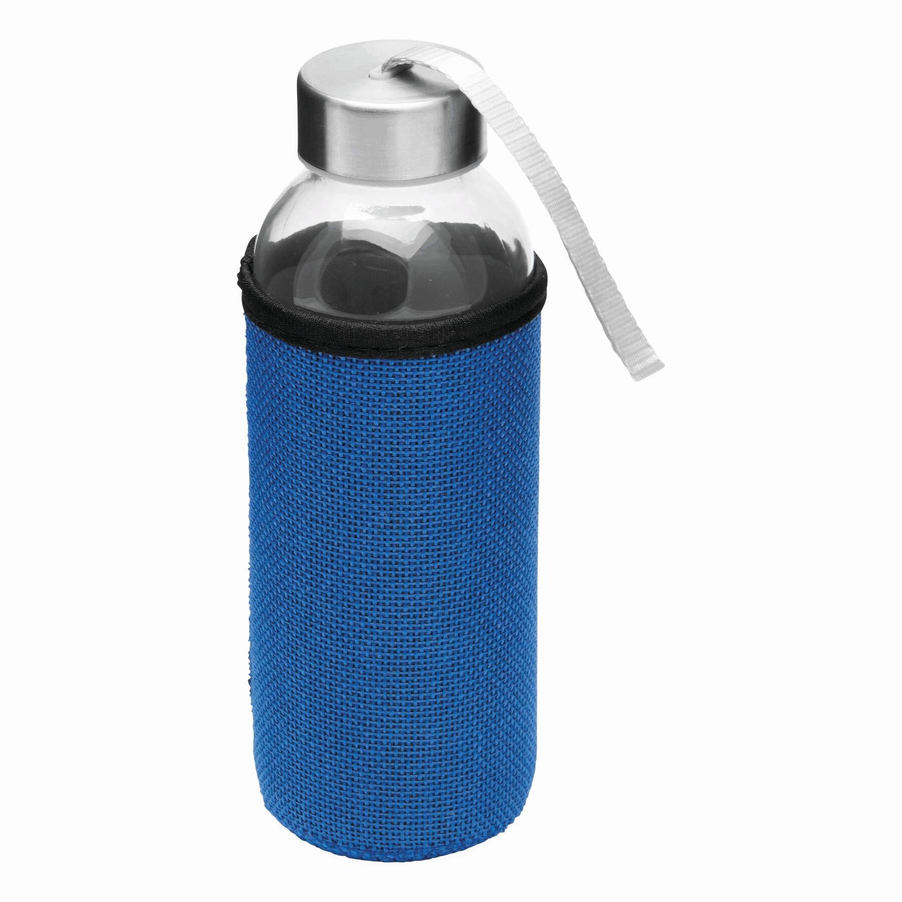 Glas-Trinkflasche TAKE JUTY - blau-715