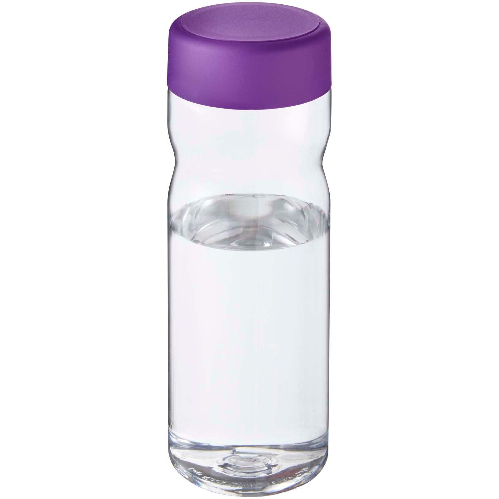 H2O Active Eco Base 650 ml Sportflasche mit Drehdeckel - transparent -  lila-588