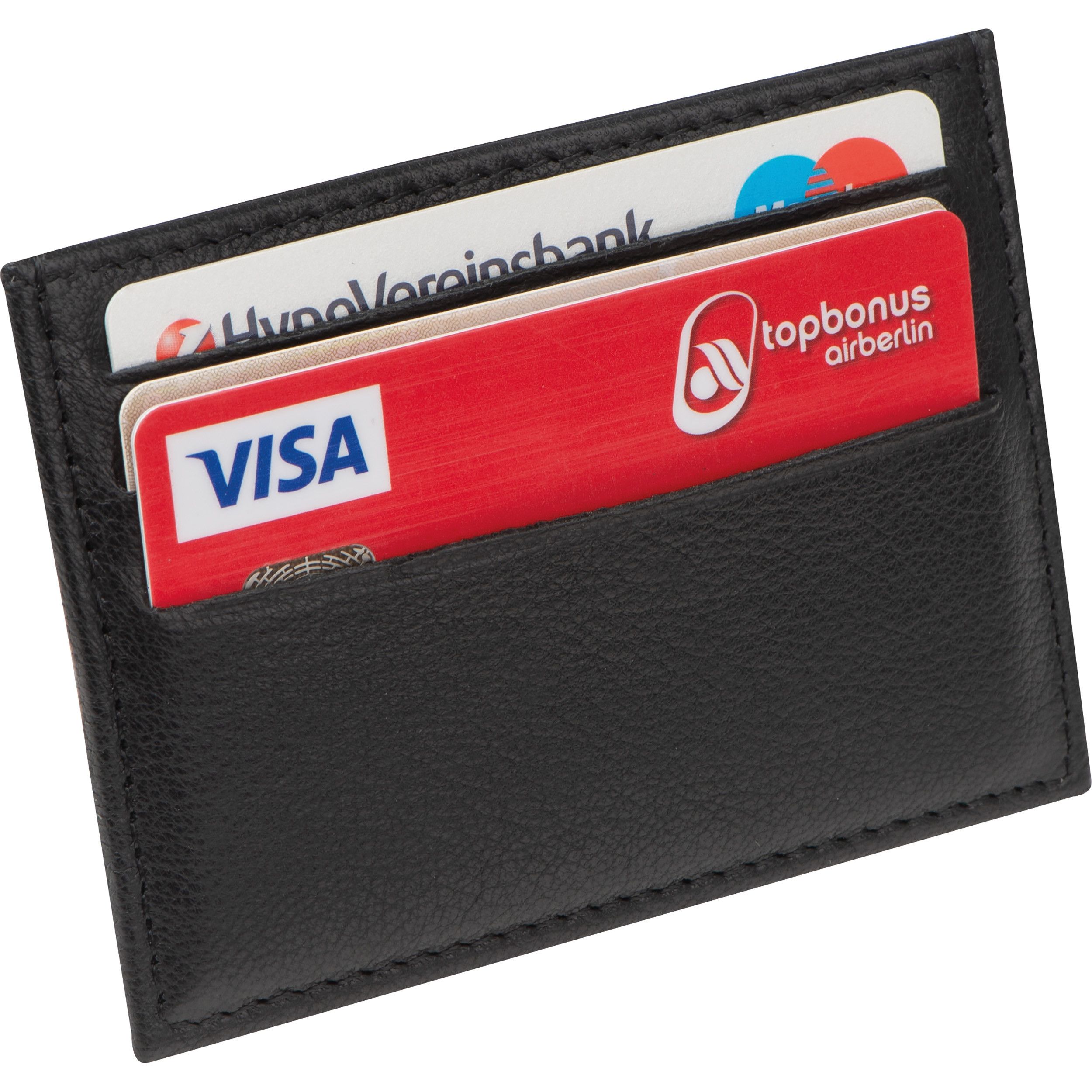 RFID Kreditkartenetui aus Leder - schwarz-28