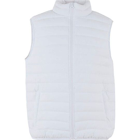 Light Puffer Vest - white-558