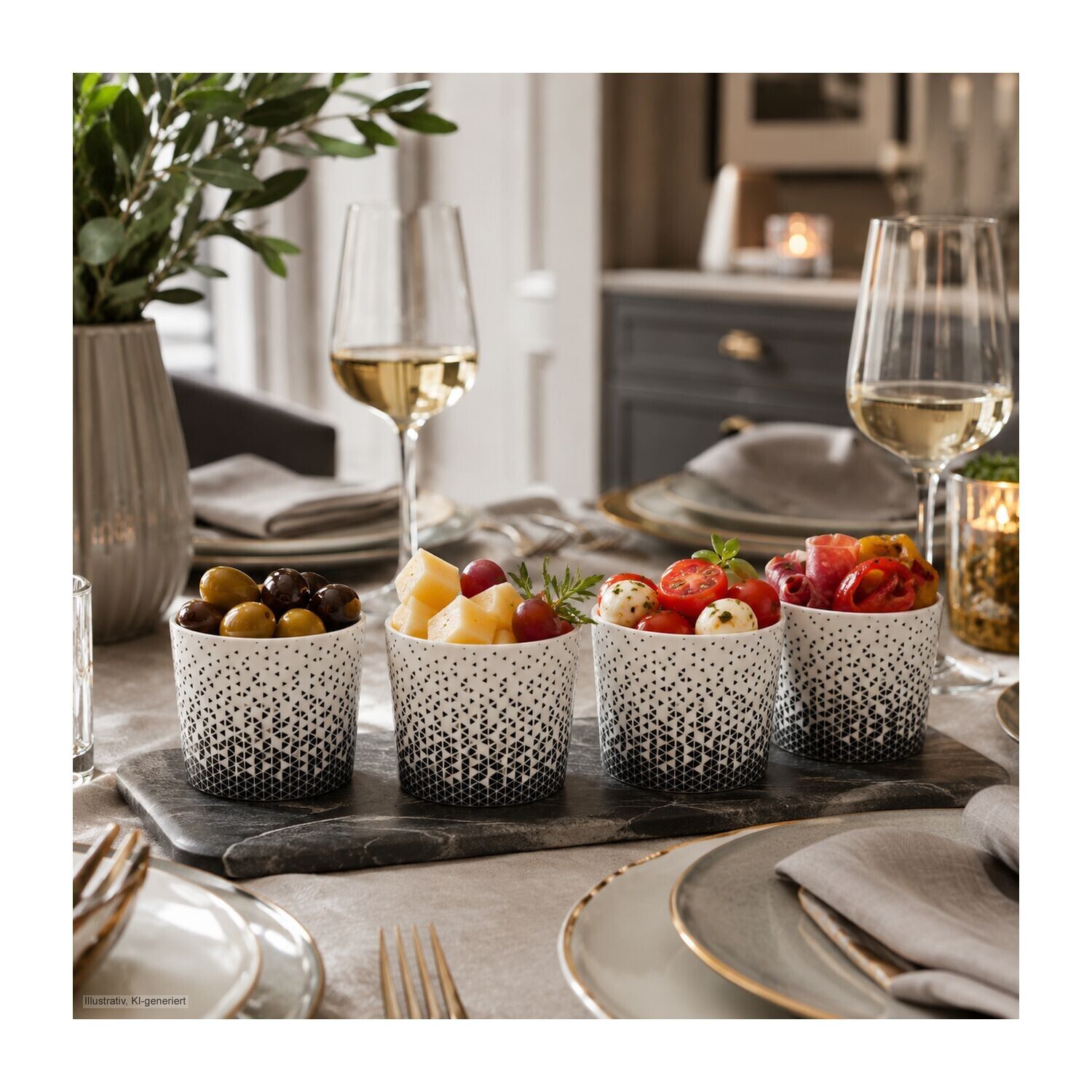 ROMINOX® 4er-Set Mini Snackbecher Aperitivo-520