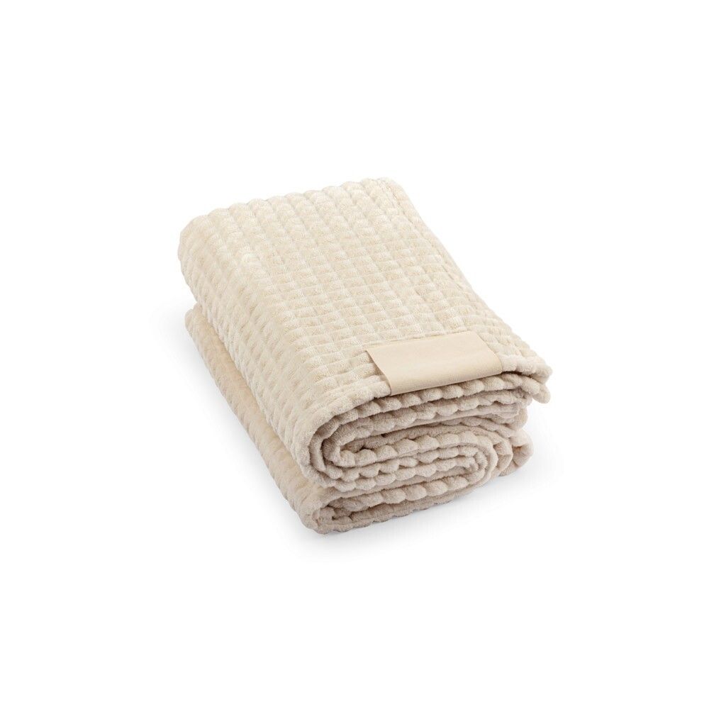 CELINE Decke aus recyceltem Polyester (100 % rPET) mit Aufnäher - beige-80