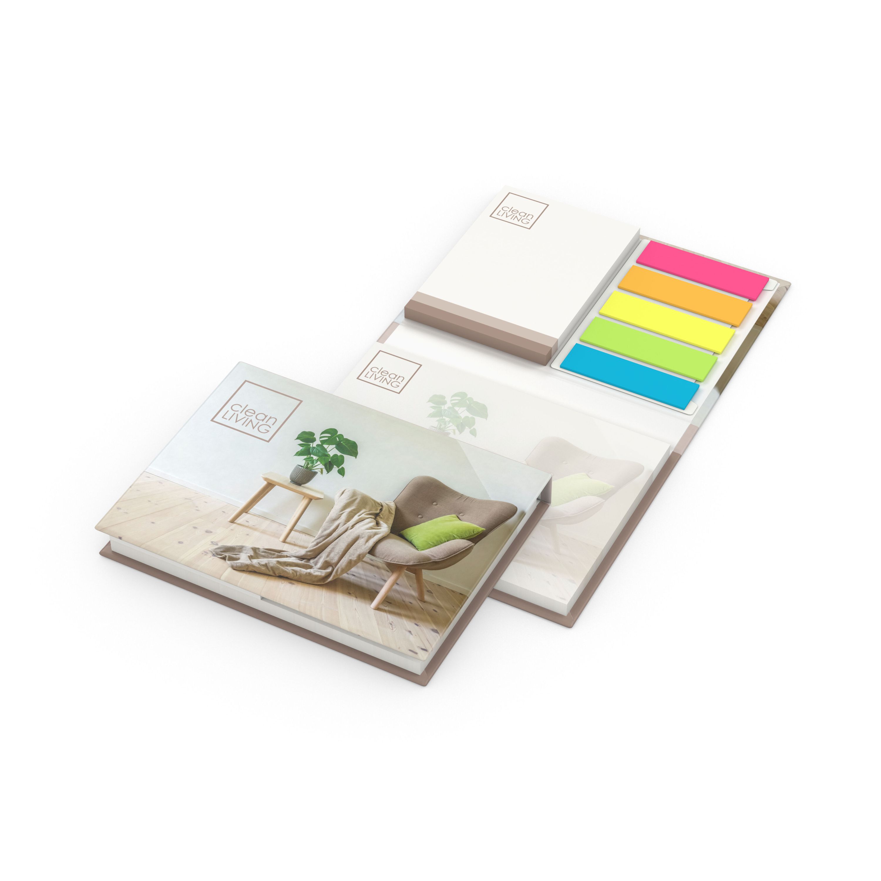 Haftnotiz-Set Brüssel RECYCLING, Individuell, Hardcover Papier matt-239