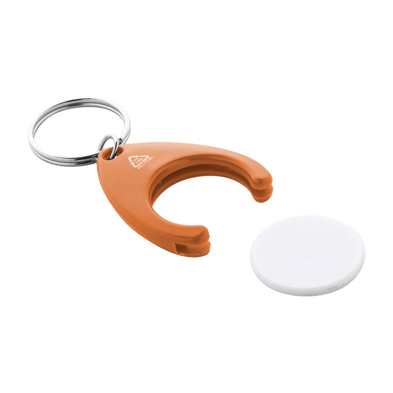 Neppy RABS-Schlüsselanhänger mit Einkaufswagenchip - orange-681