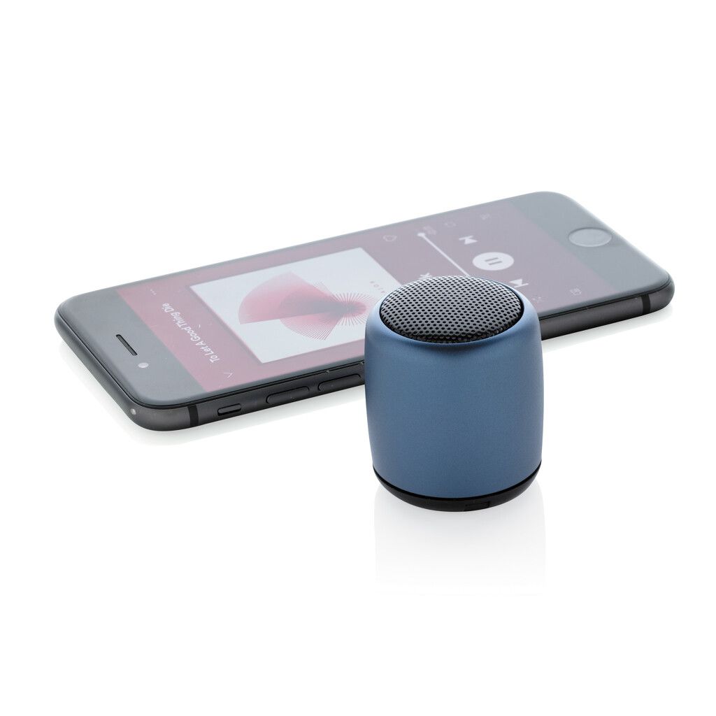 Kabelloser Mini-Lautsprecher aus Aluminium - blau-260