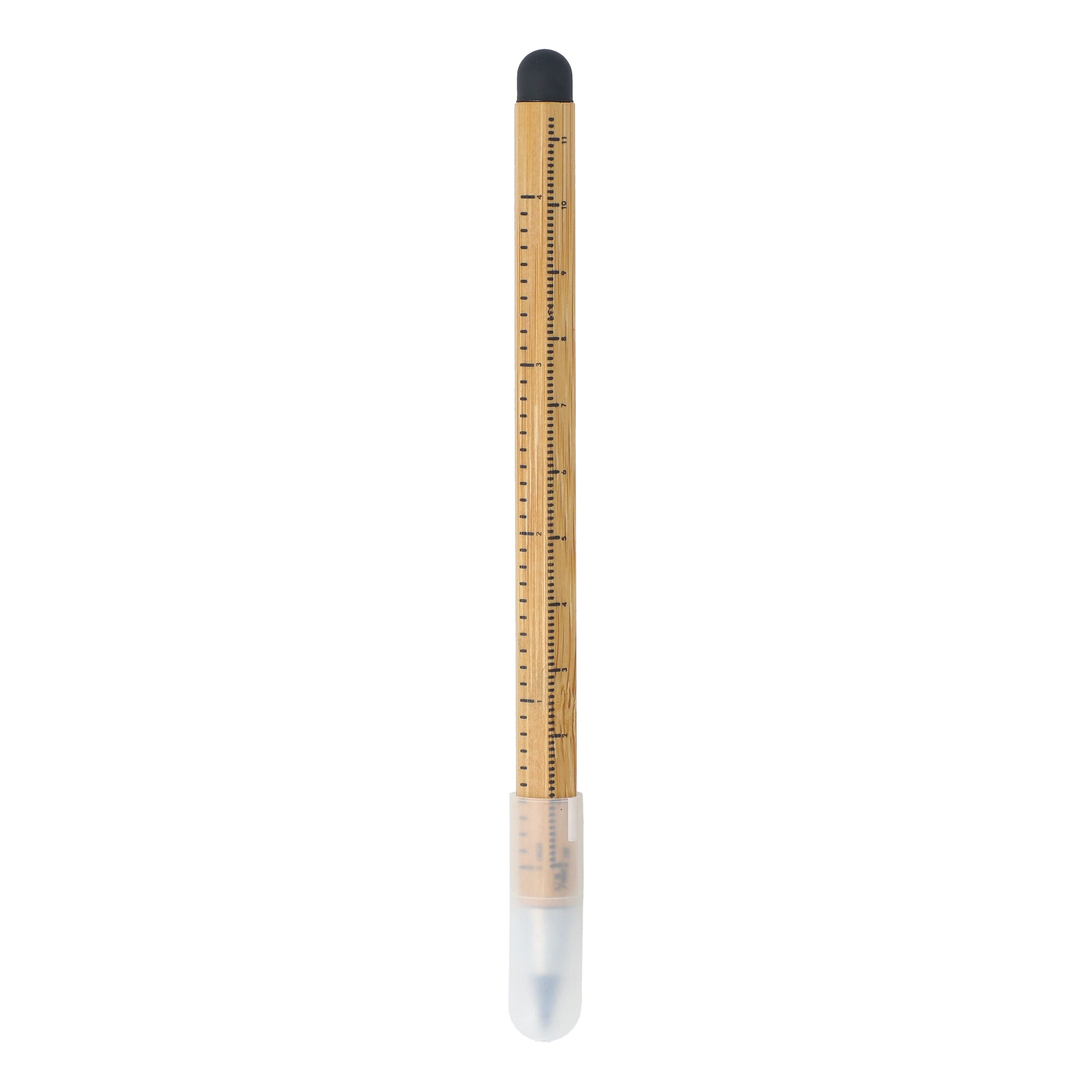 Langlebiger Bleistift und Lineal aus Bambus - natur-632