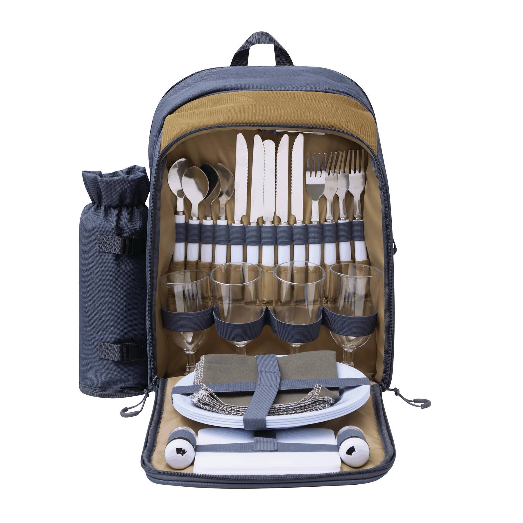 Picknick-Rucksack SMART TRIP - blau - braun-707