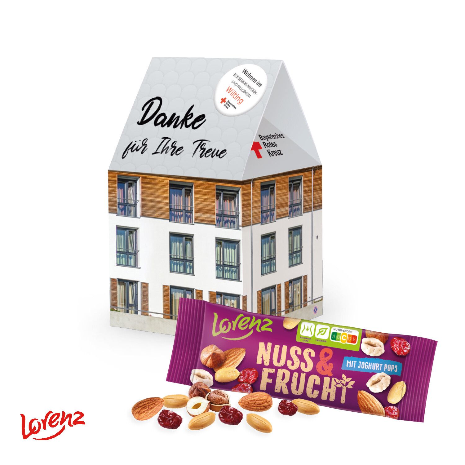 3D Präsent "Haus" mit Lorenz Nuss & Frucht-270