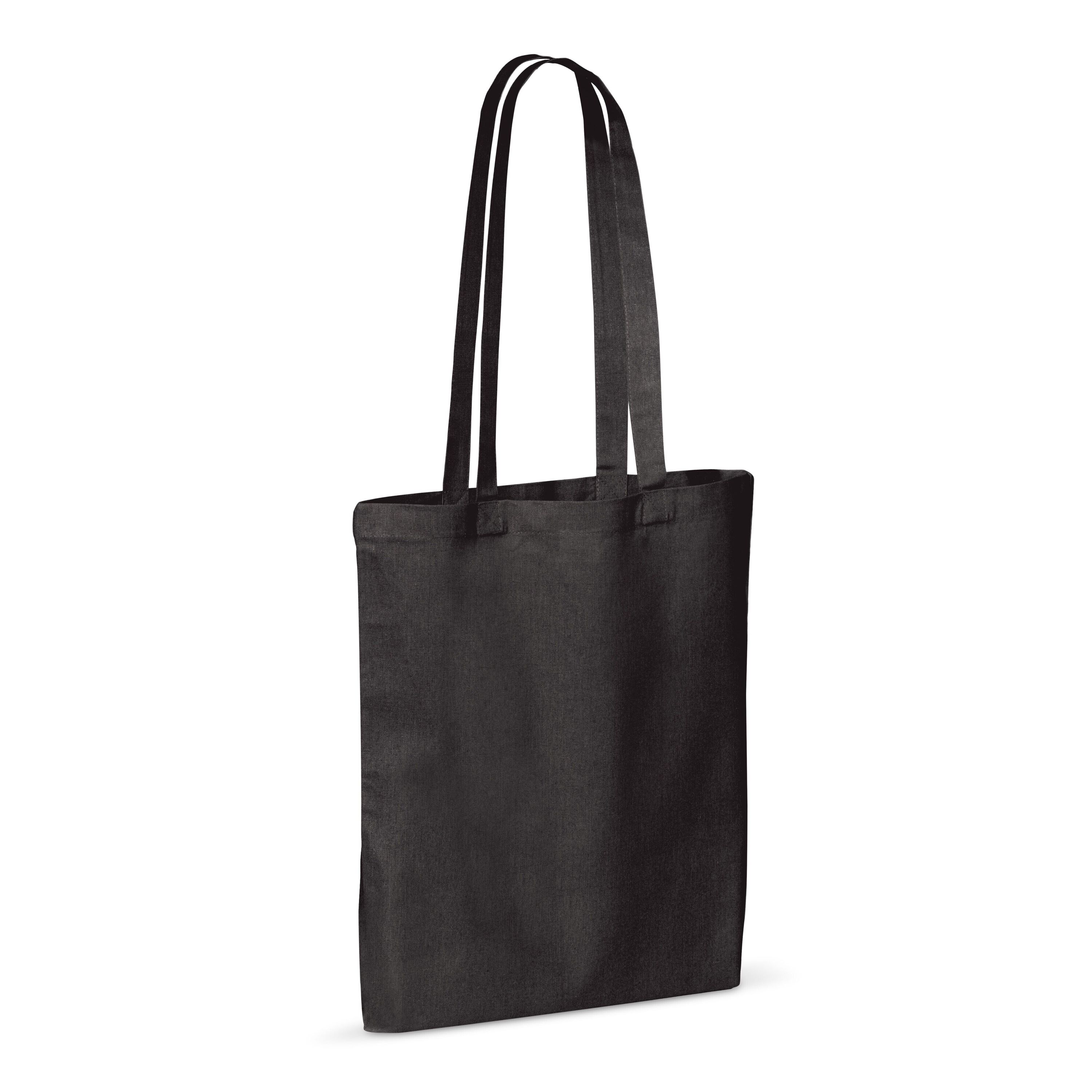 Umhängetasche Baumwolle OEKO-TEX® 140g/m² 38x42cm - schwarz-892