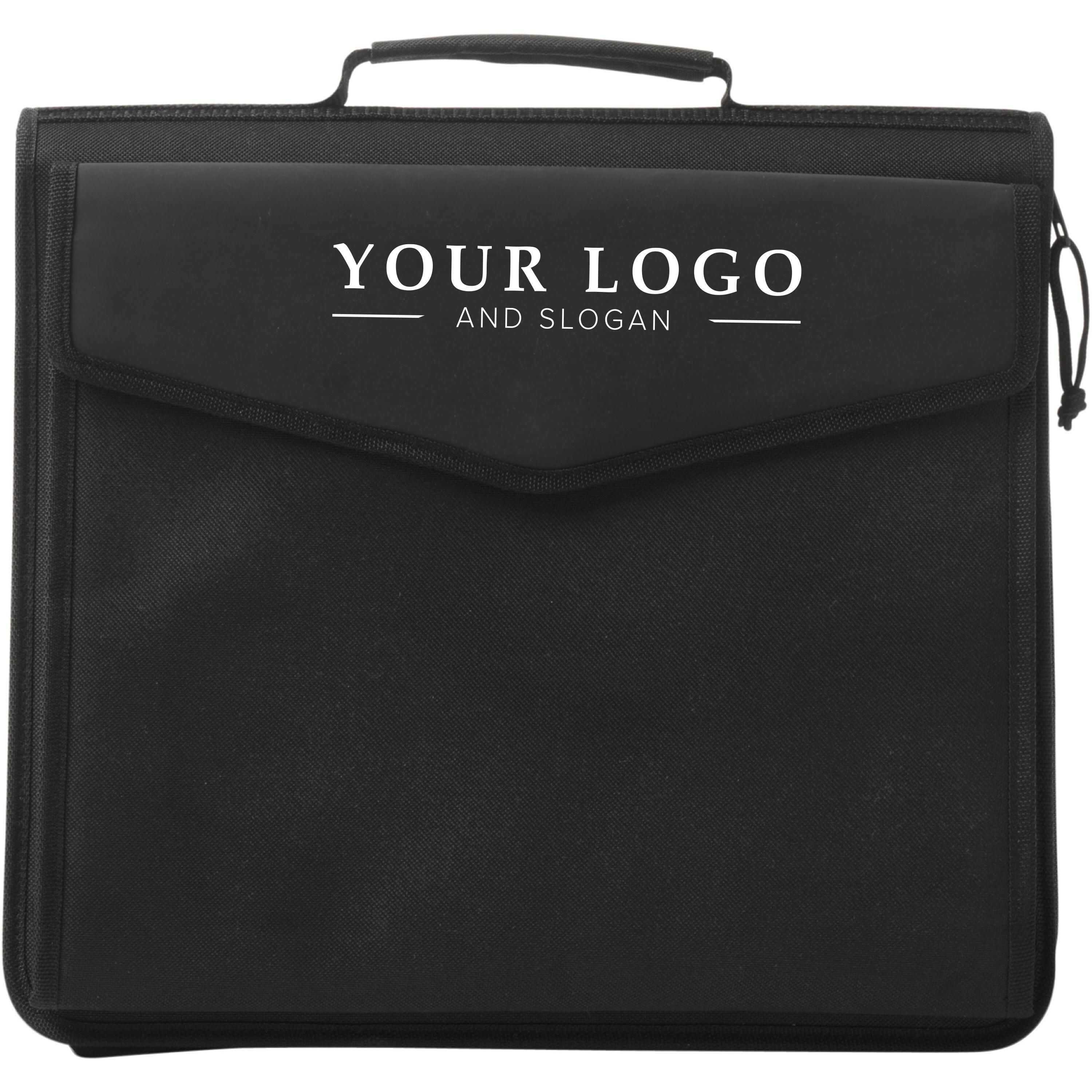Dokumentenmappe aus Polyester/PU Coco - schwarz-666