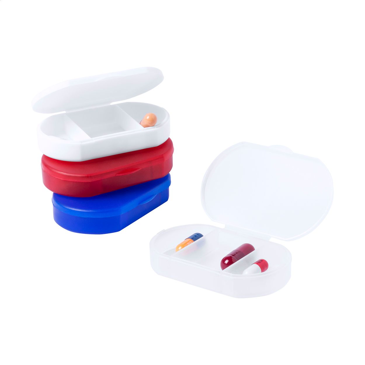 Pillendose Trizone - weiß-503
