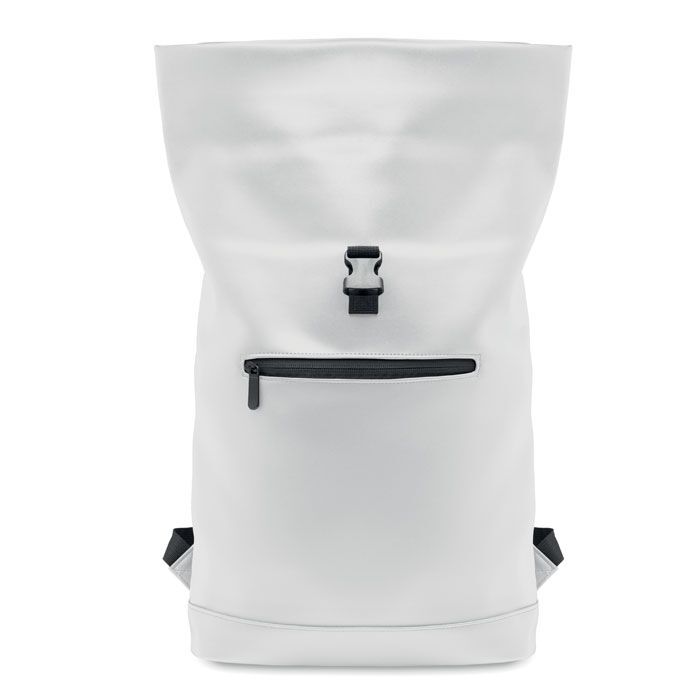 15" Rolltop-Rucksack PU BAI ROLL - weiß-973