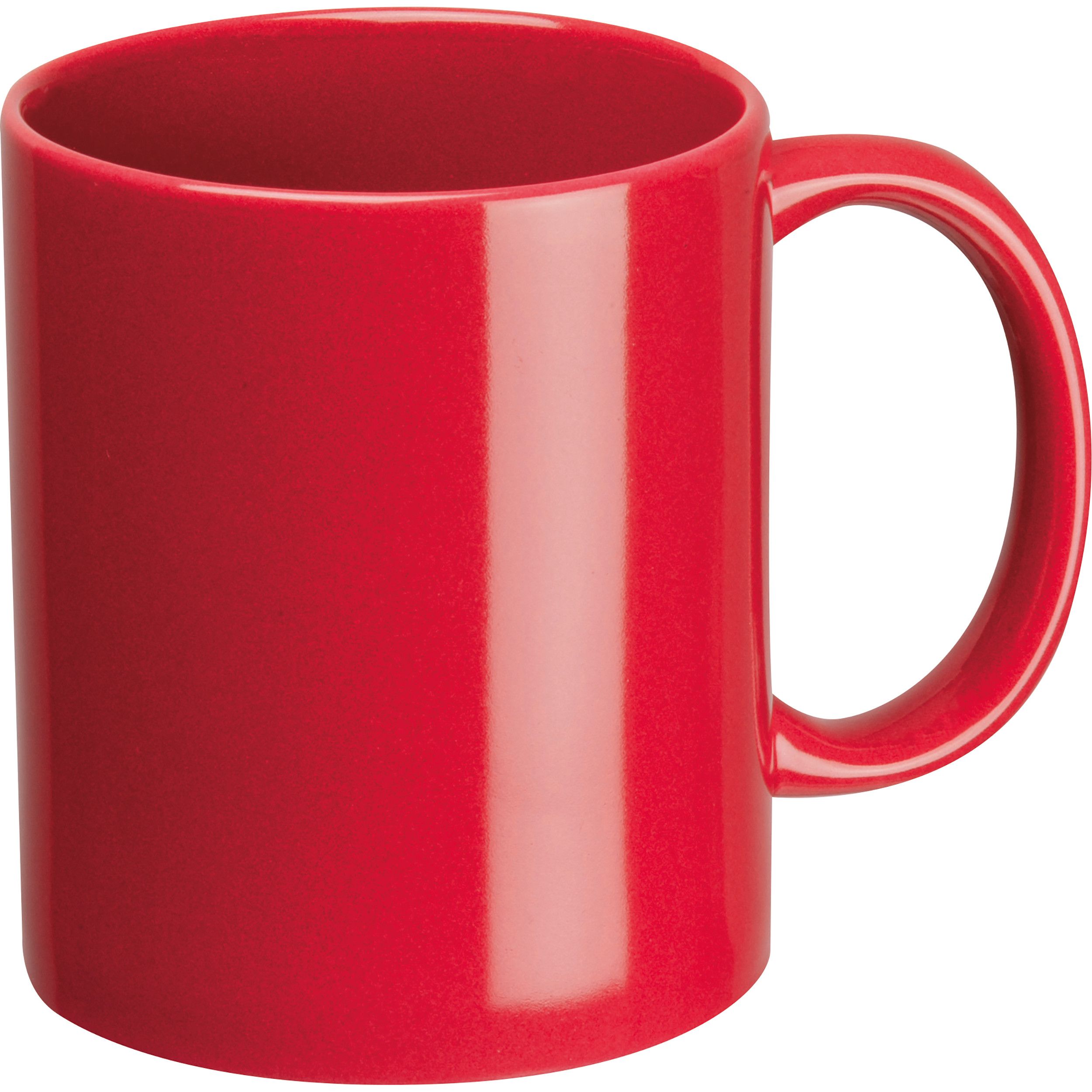 Kaffeetasse aus Keramik, 300ml - rot-429