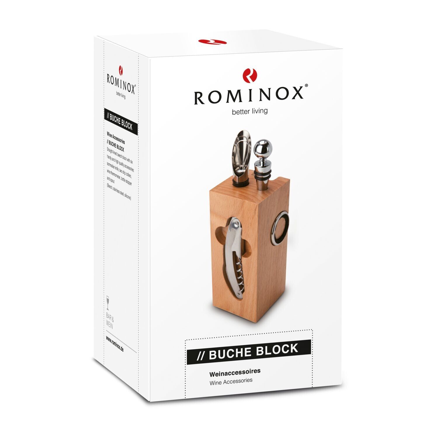 ROMINOX® Weinaccessoires Buche Block-120