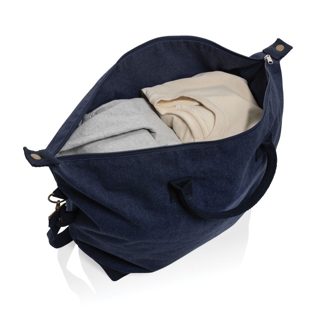 Kezar AWARE™ 500g/m² Wochenendtasche aus recyceltem Canvas - navy blau-576