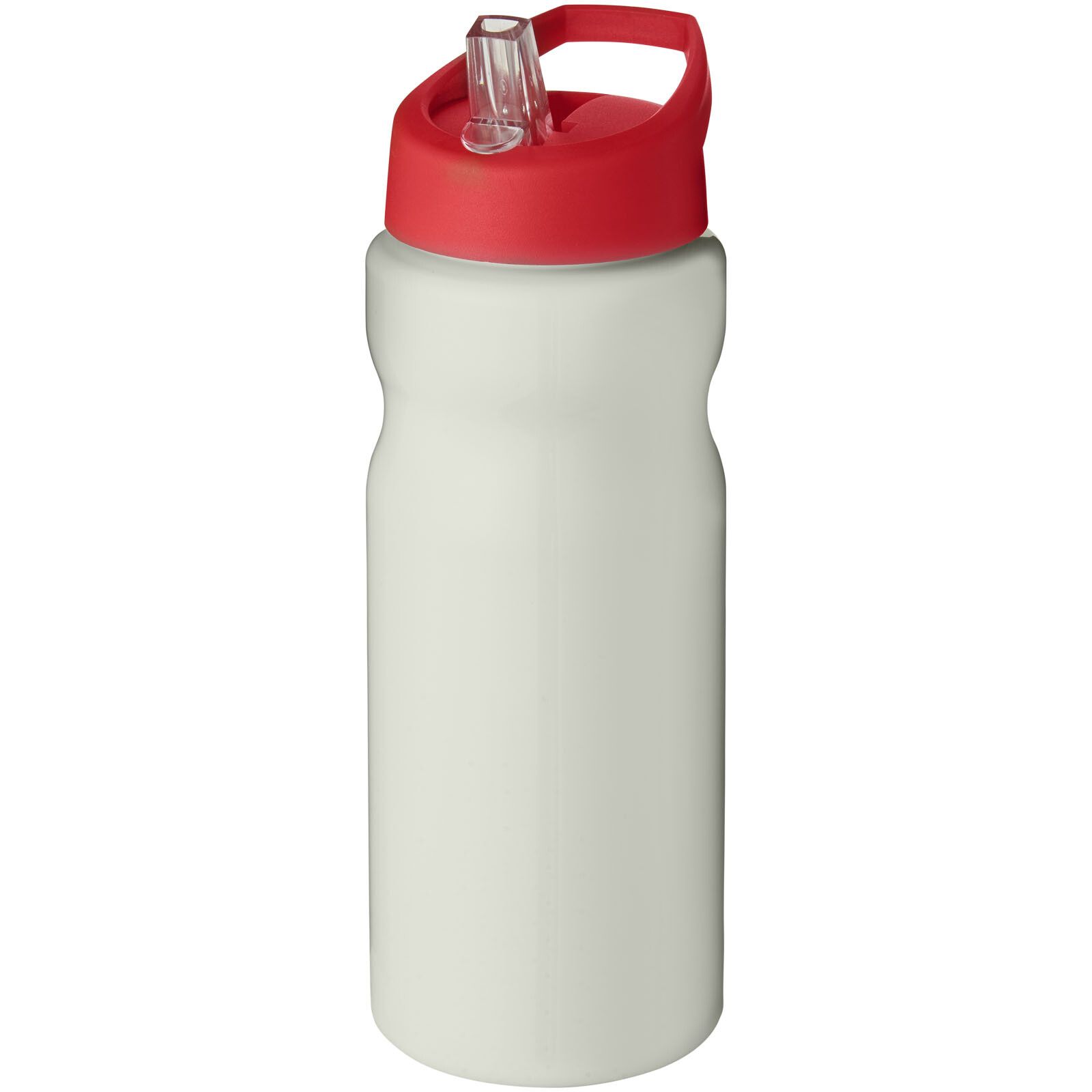 H2O Active Eco Base 650 ml Sportflasche mit Ausgussdeckel - elfenbeinweiß -  rot-415