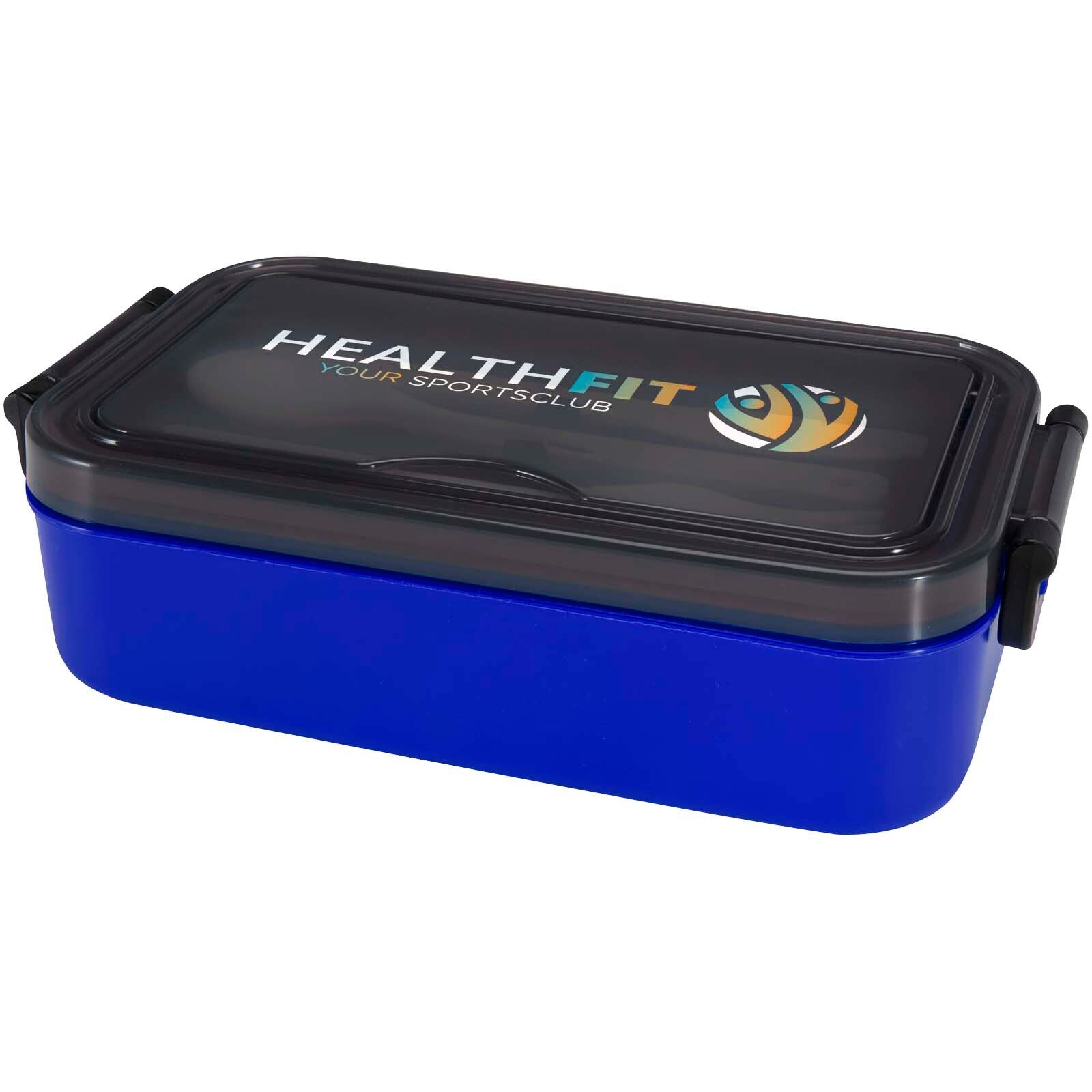 Snappy 1000 ml Lunchbox und Besteckset - blau-422