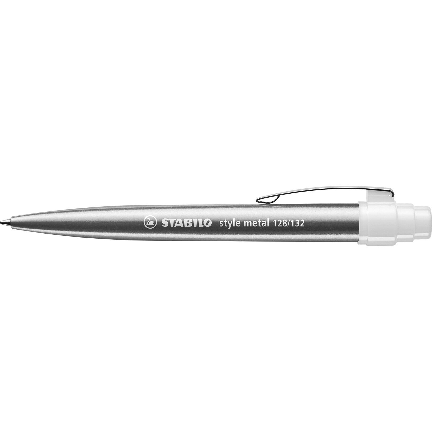 STABILO style metal Kugelschreiber - silber - weiß-545