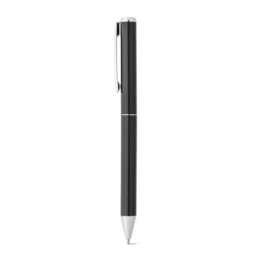 LEAH Roll- und Kugelschreiber aus Aluminium (94% rAL) mit Clip - schwarz-128