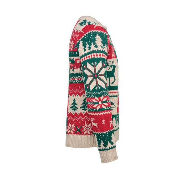 Weihnachtspullover L-XL SHIMIS XL - beige-878