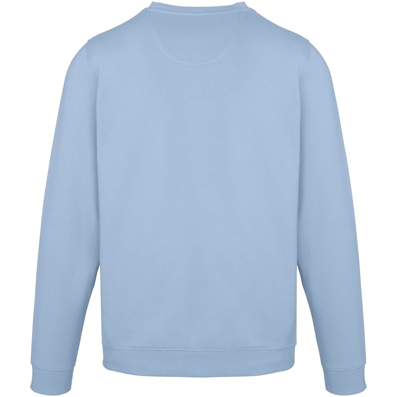 Jasper 280 g/m² Pullover mit Rundhalsausschnitt aus recycelter Bio Baumwolle (OCS), unisex - nebelblau-551