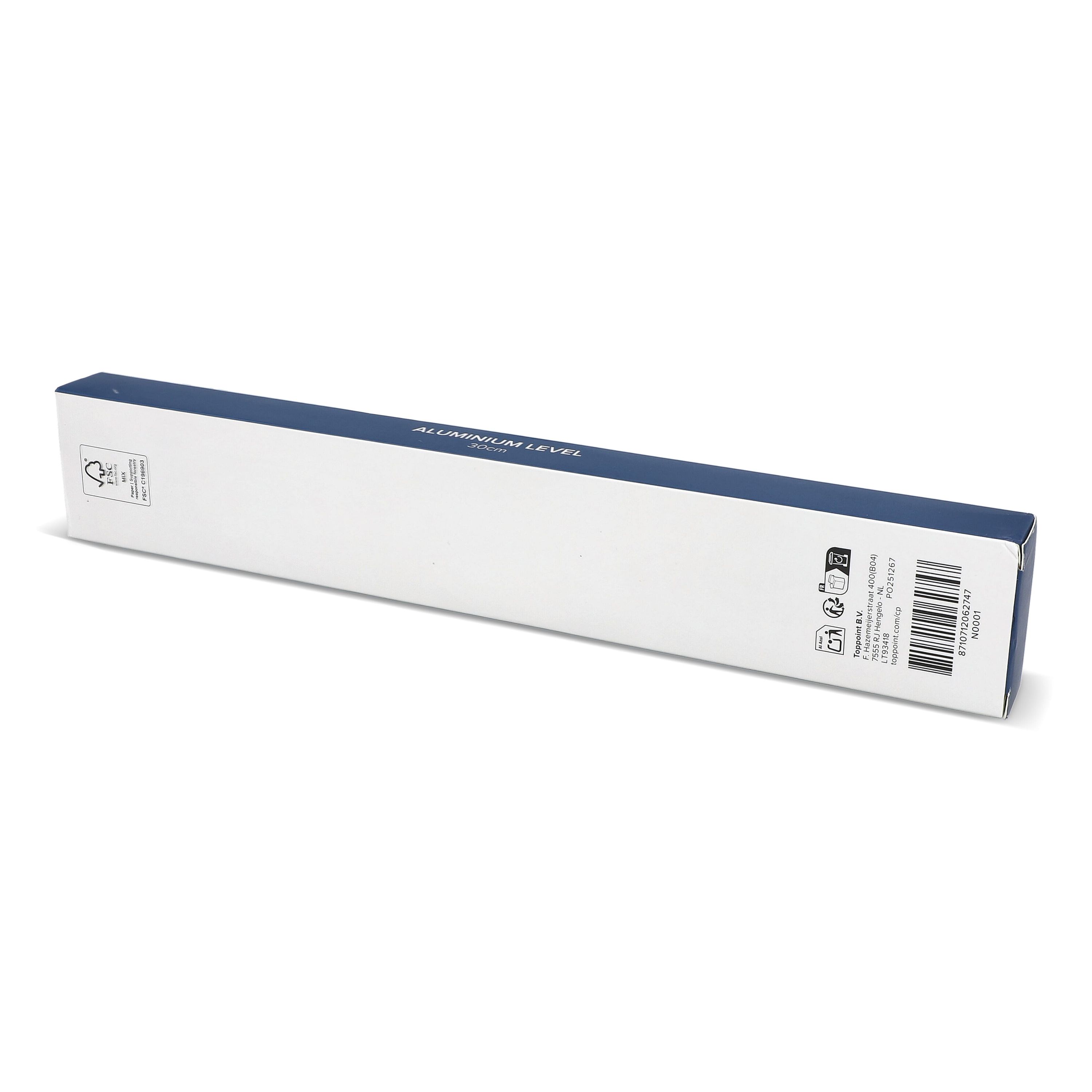 Aluminium-Wasserwaage 30 cm - weiss-901