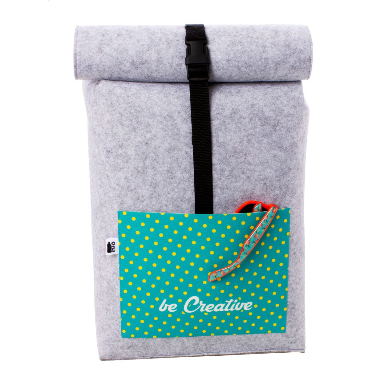 Individueller Rucksack CreaFelt Back - grau-290