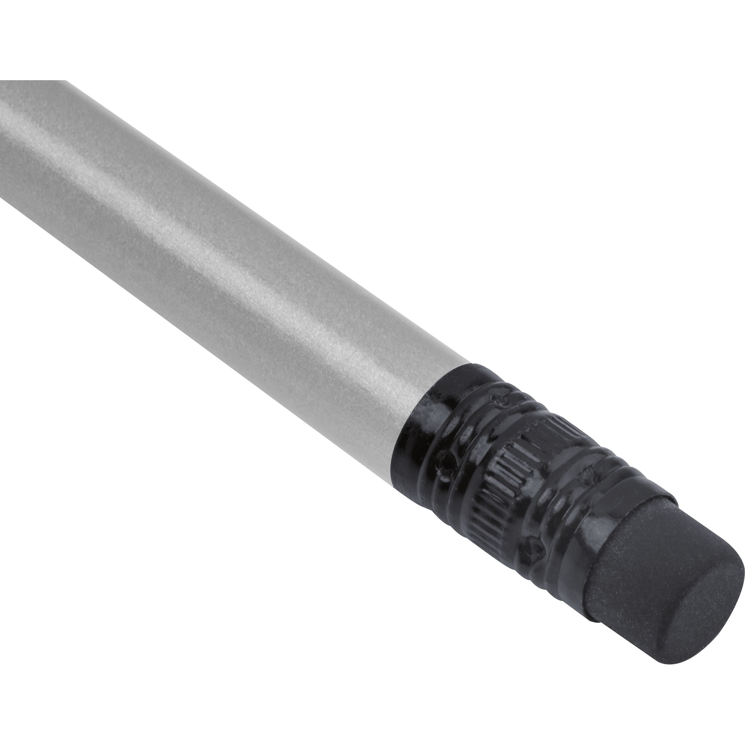 Bleistift mit Radiergummi in Metallic-Farben JAMES - silber-673