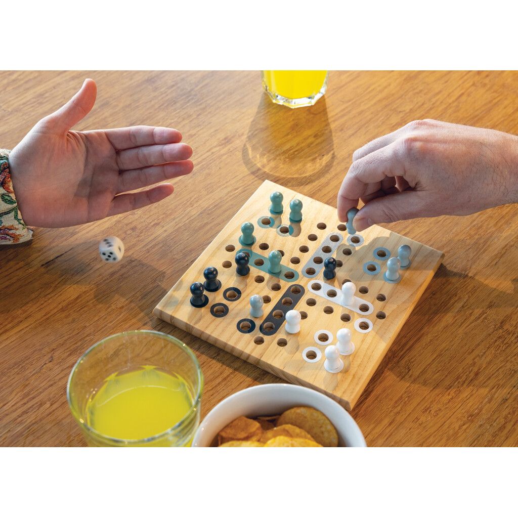 Claire Ludo-Spiel aus Holz - braun-207