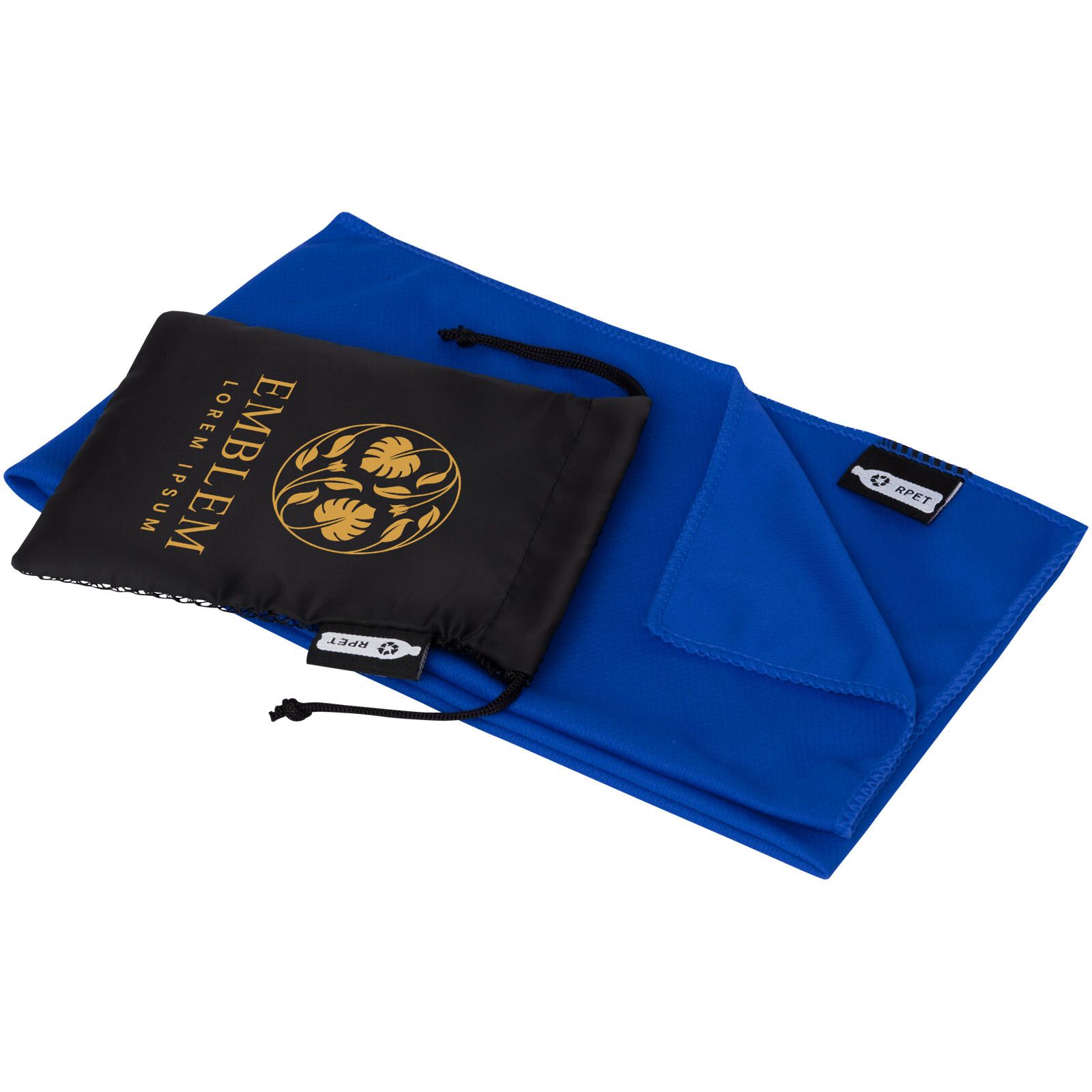 Raquel Sport Kühlhandtuch im Etui aus recyceltem PET Kunststoff 80 x 30 cm - royalblau-993