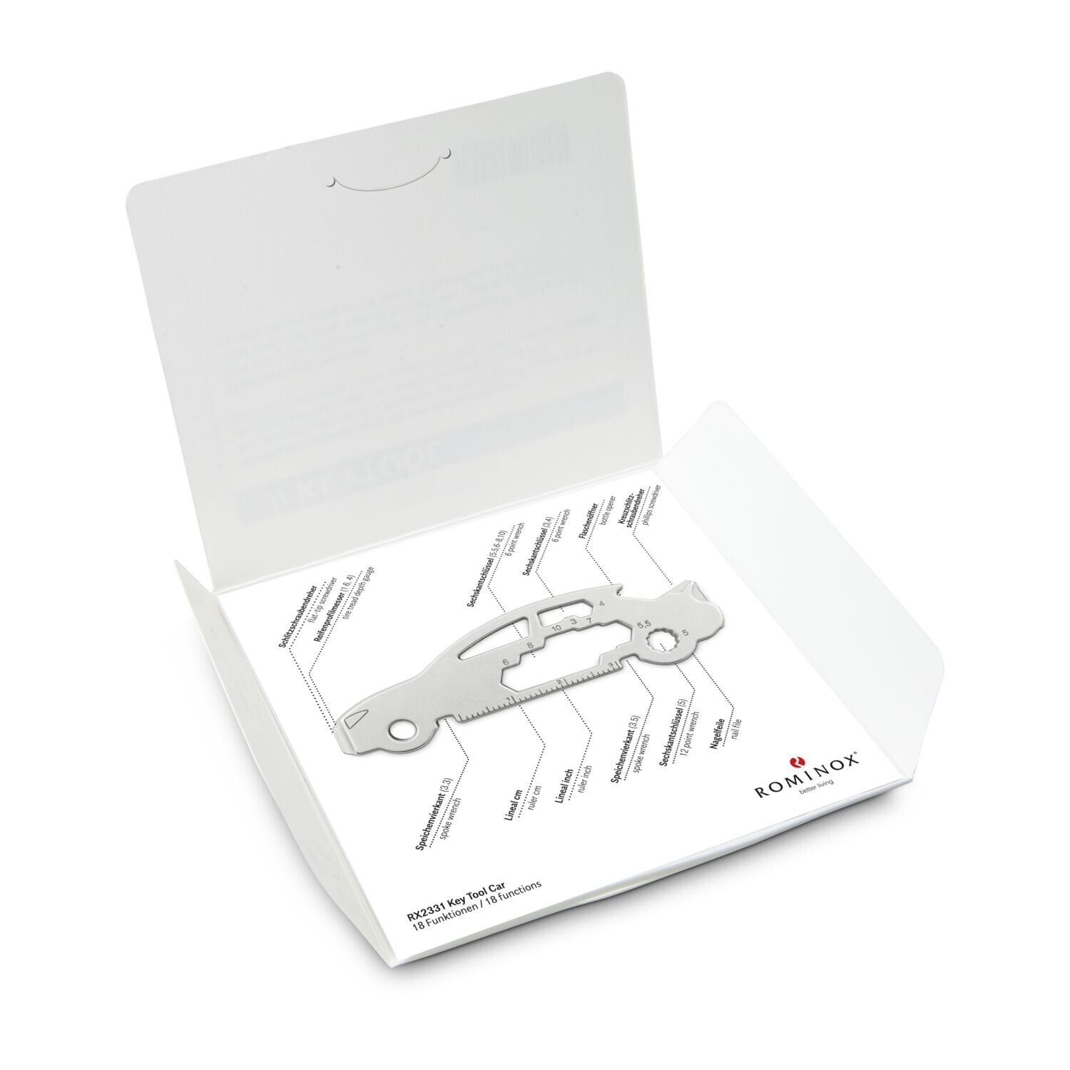ROMINOX® Key Tool im Motiv-Mäppchen Merry Christmas - Key Tool Car-974
