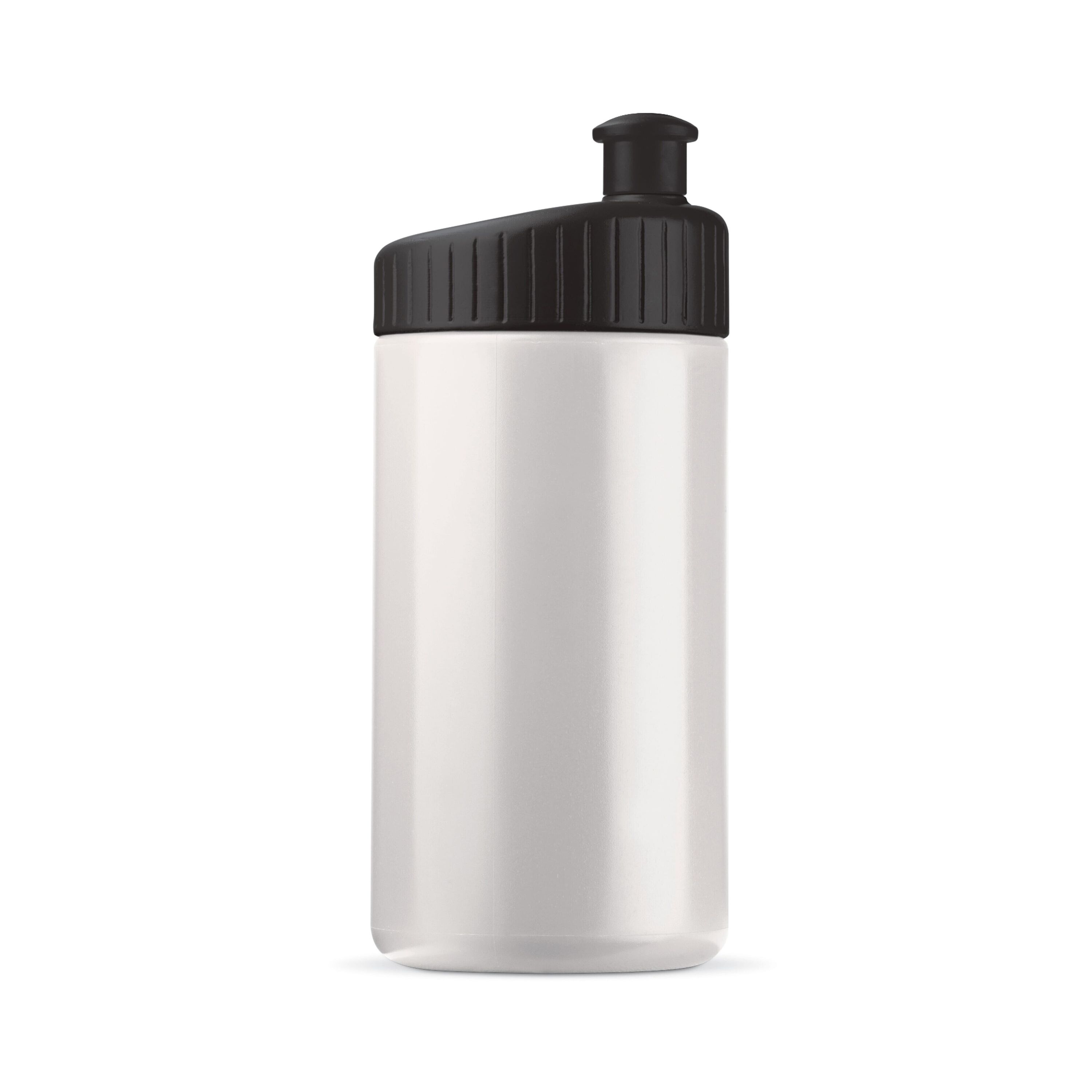 Sportflasche Design 500ml - weiss  -  schwarz-138