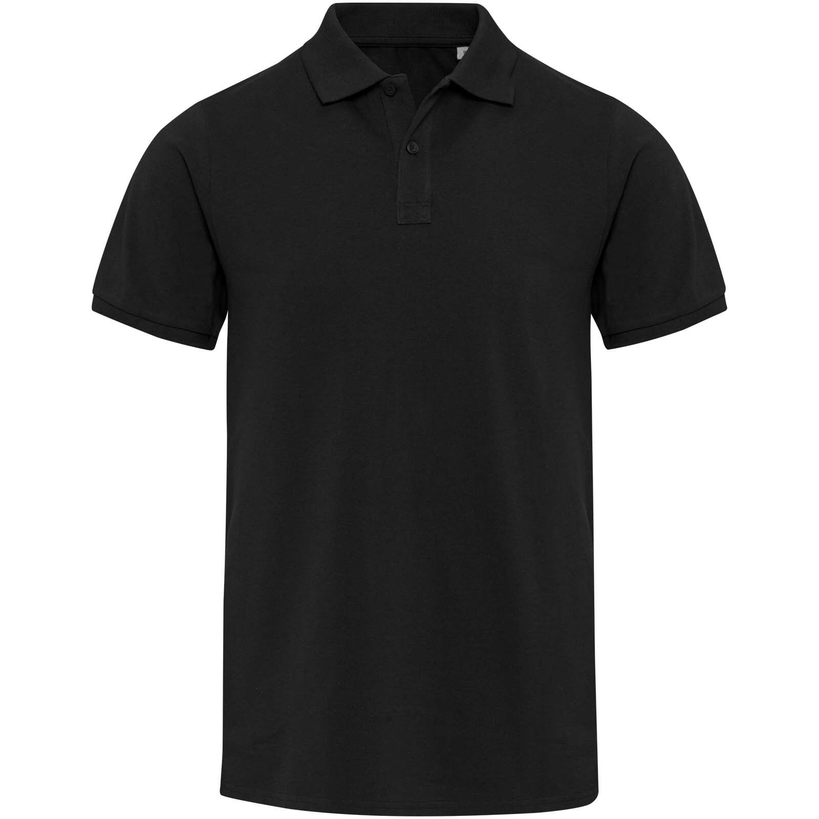 Beryl 220 g/m² Kurzärmeliges Poloshirt Bio-Recyclingmaterial (OCS), unisex - schwarz-529