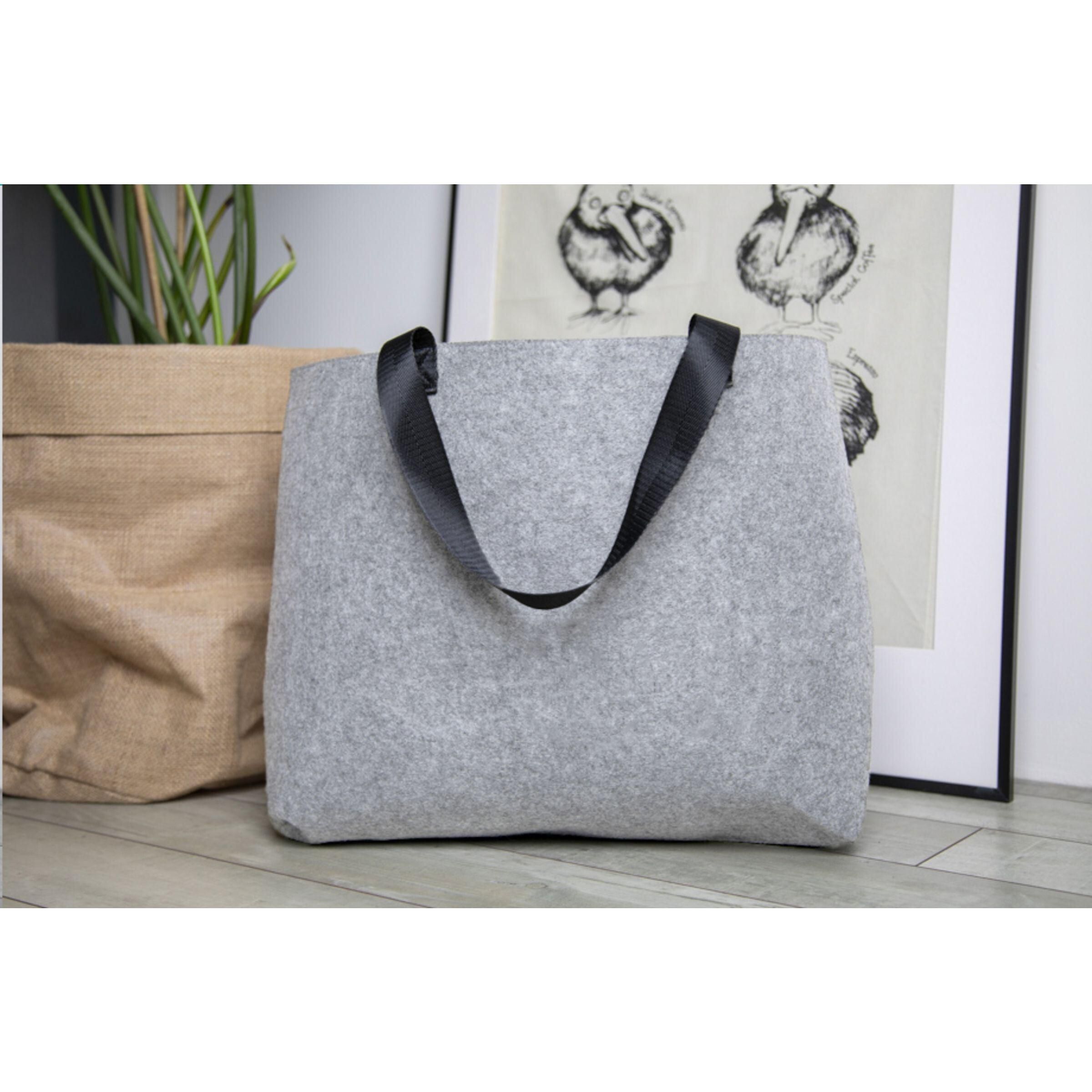 GRS RPET Felt Shoulder Bag Schultertasche - grau-511